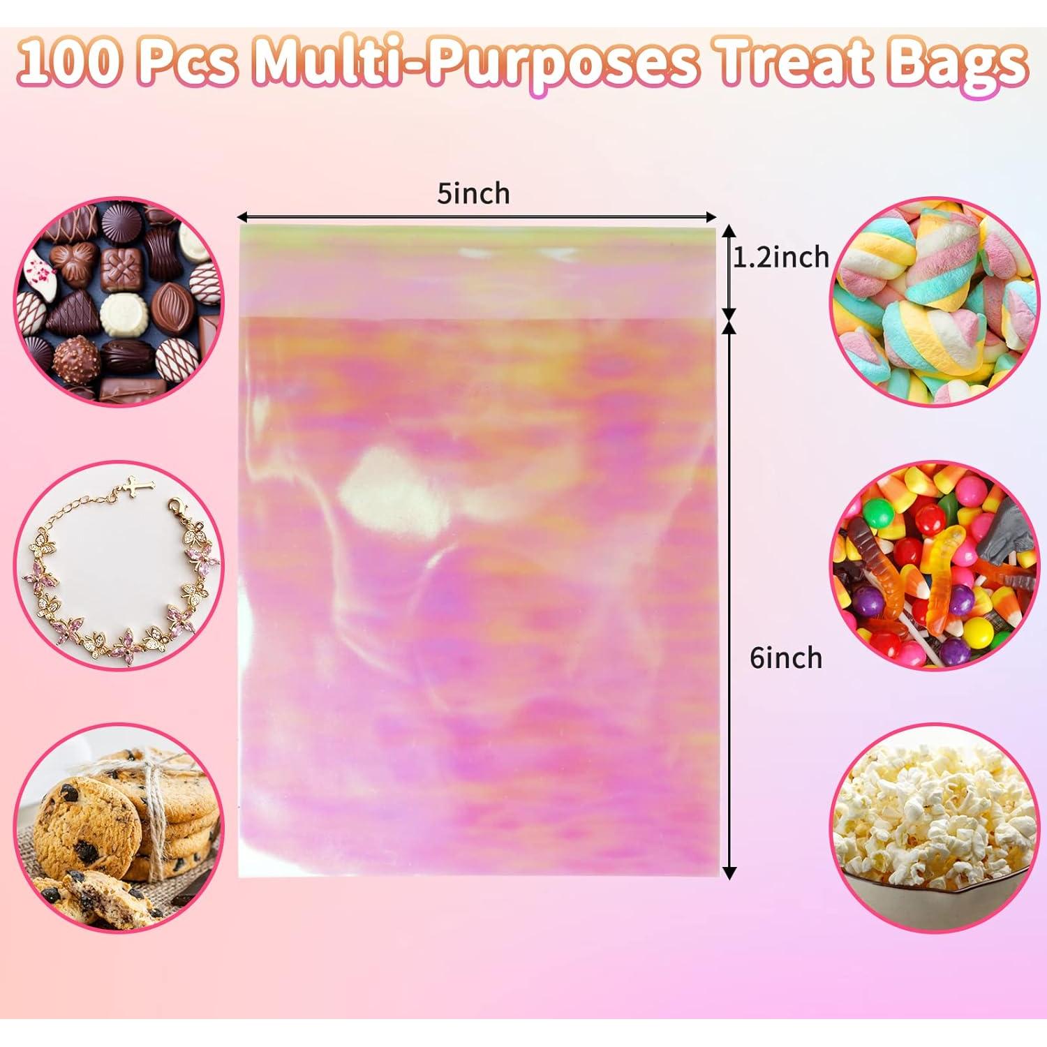 Bolsas de Celofán Autocierre SUREHOME 100 Pcs 12.7x15.2 cm Rosa