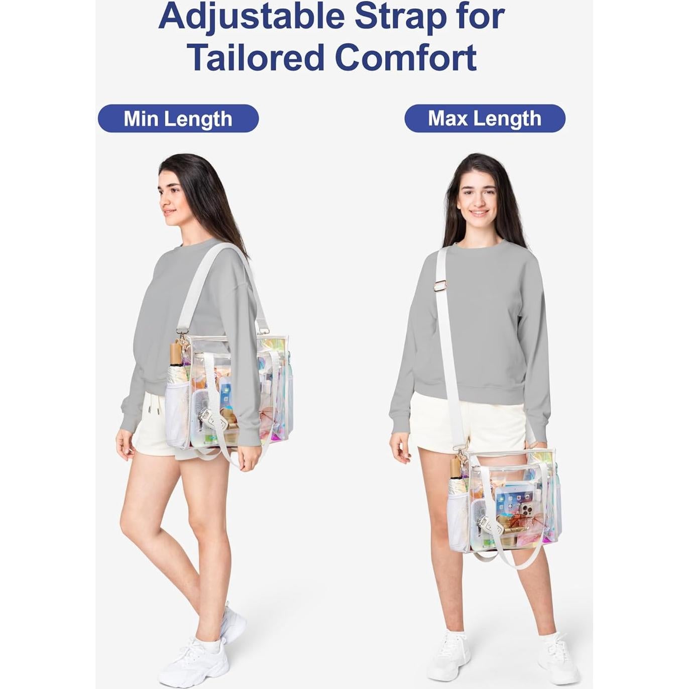 Bolsa Transparente Packism 30x15x30 cm Aprobada para Eventos