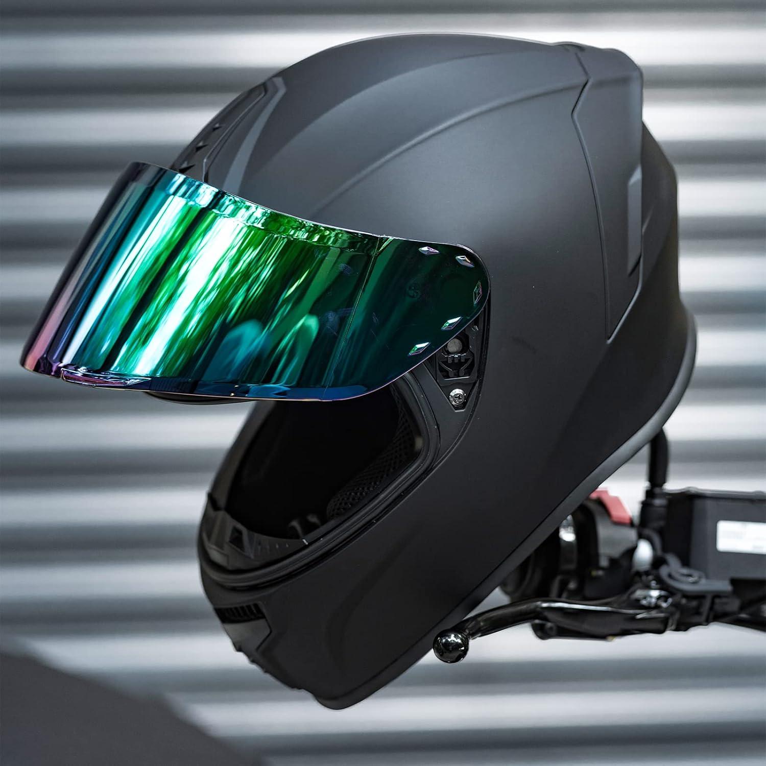 Casco Integral AUBOA MD-813 Negro Brillante 1.45 kg