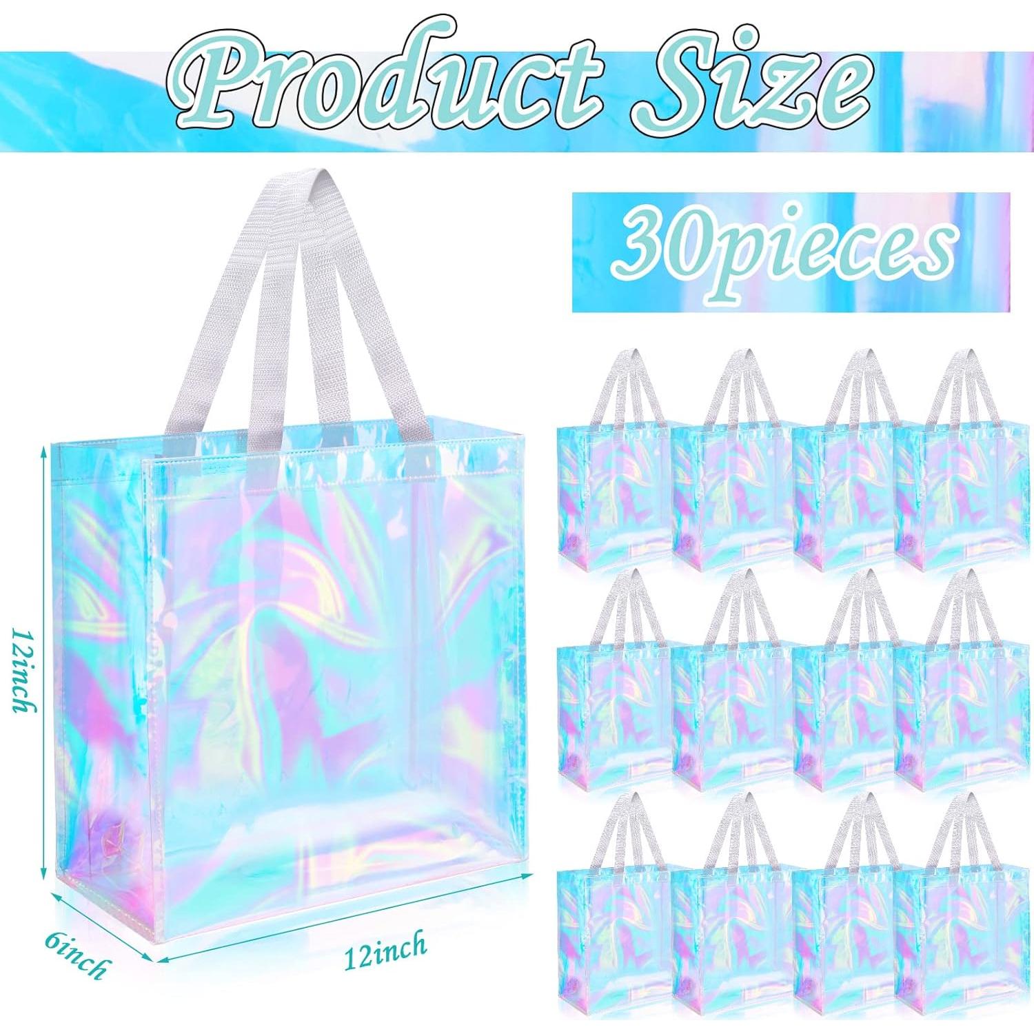 Bolsa Tote Transparente Eccliy 30 Pack 30x30x15 cm PVC