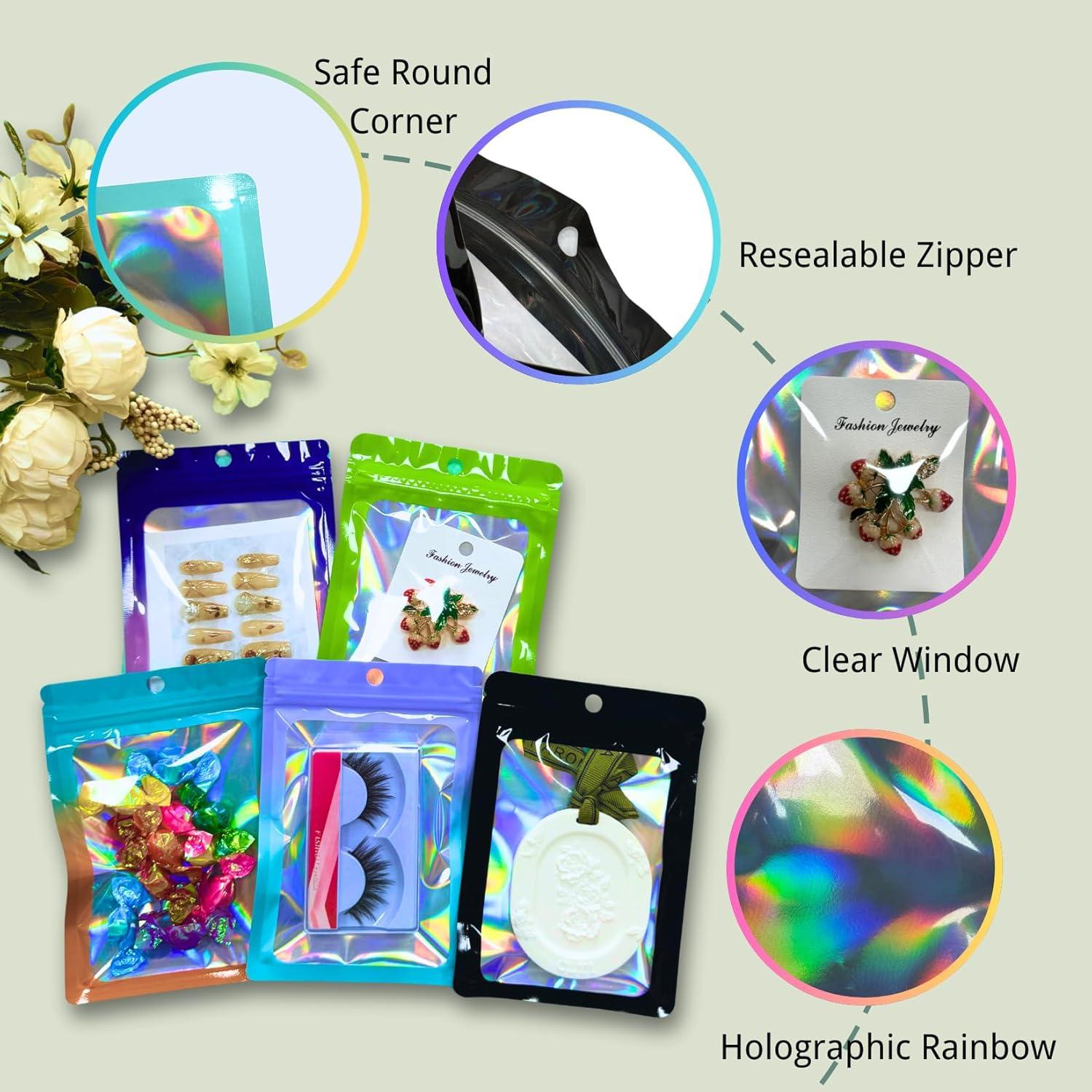 Bolsas Mylar Reutilizables Sylvia Flower 300 Pcs 10x15 cm