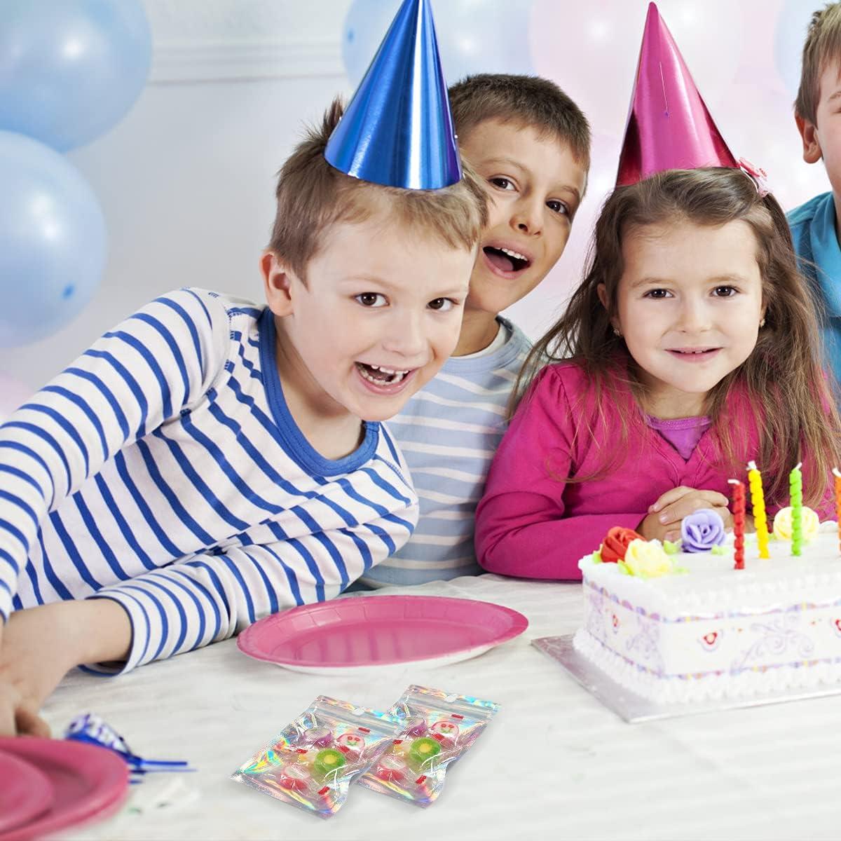 Bolsas Reutilizables Mylar 100 Pcs SumDirect 8x13 cm Holográfico