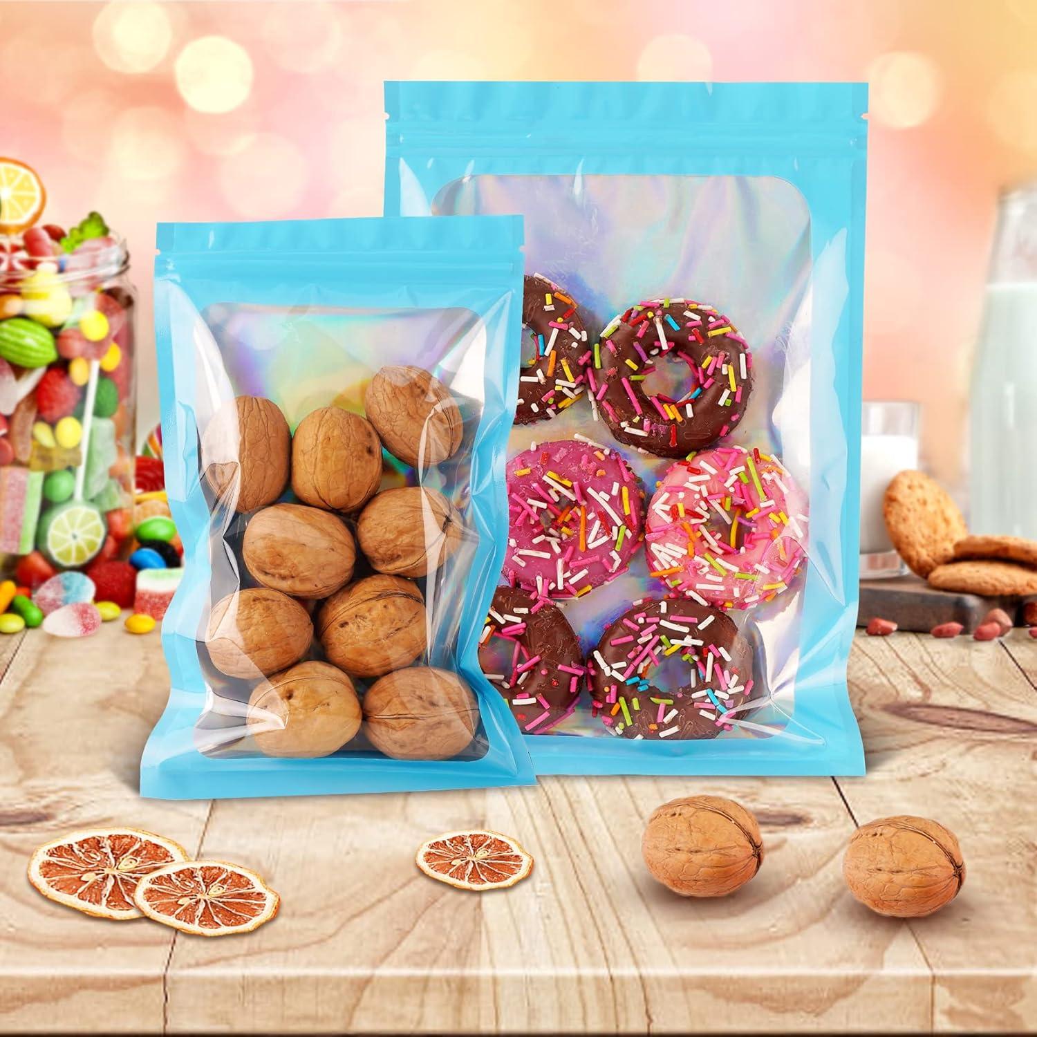 Bolsas Reutilizables JTIEO 50 Pcs 6.1x9.9cm Holográficas