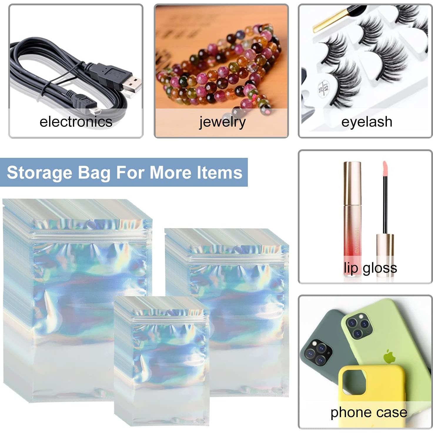 300 Bolsas Mylar Reutilizables MEACOLIA 3 Tamaños 7.6-20.1 cm