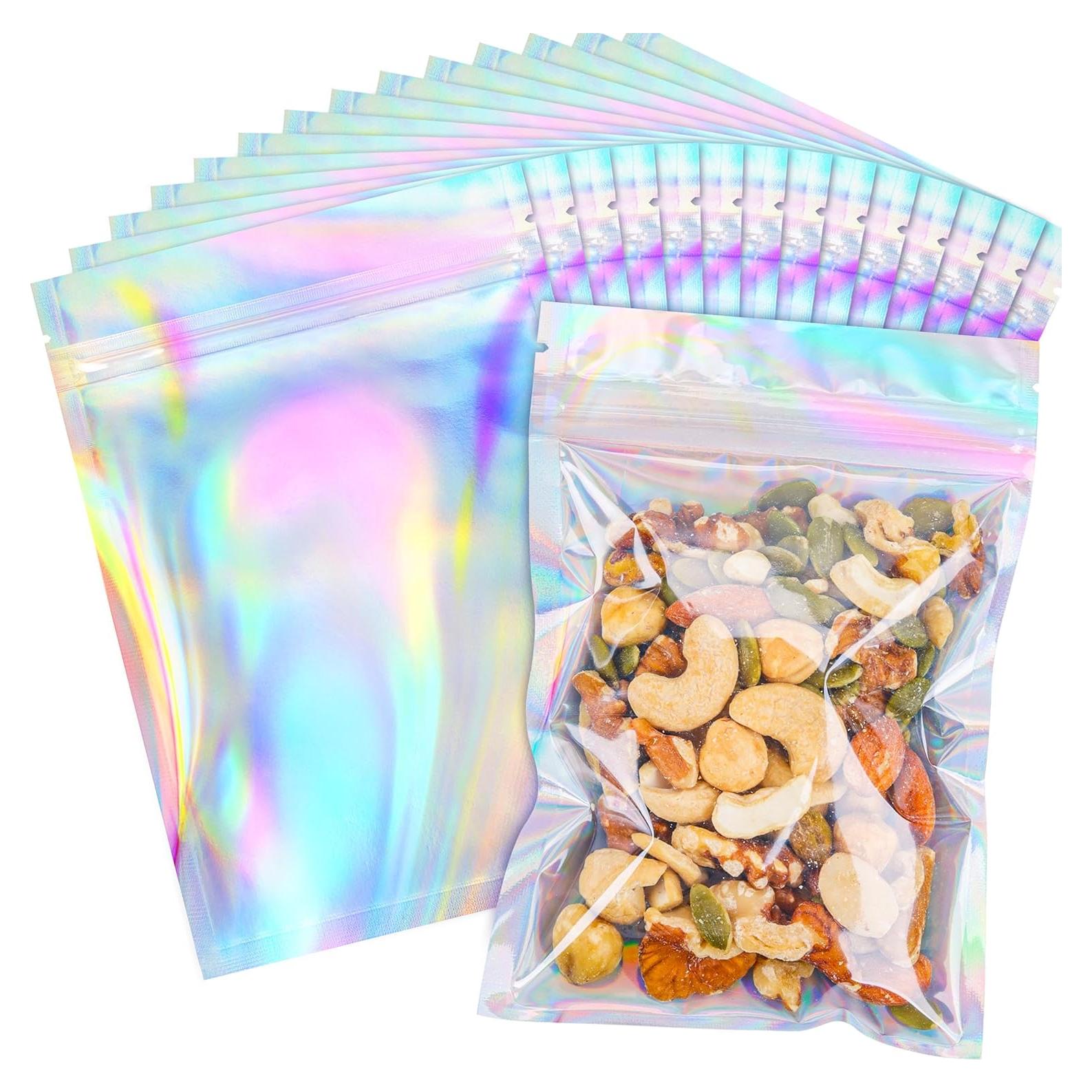 Bolsas de Mylar Holográficas NPLUX 100 Unidades 12.7x20.32CM