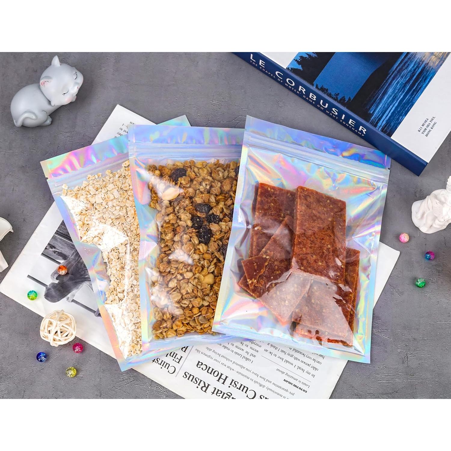 Bolsas de Mylar Holográficas NPLUX 100 Unidades 12.7x20.32CM