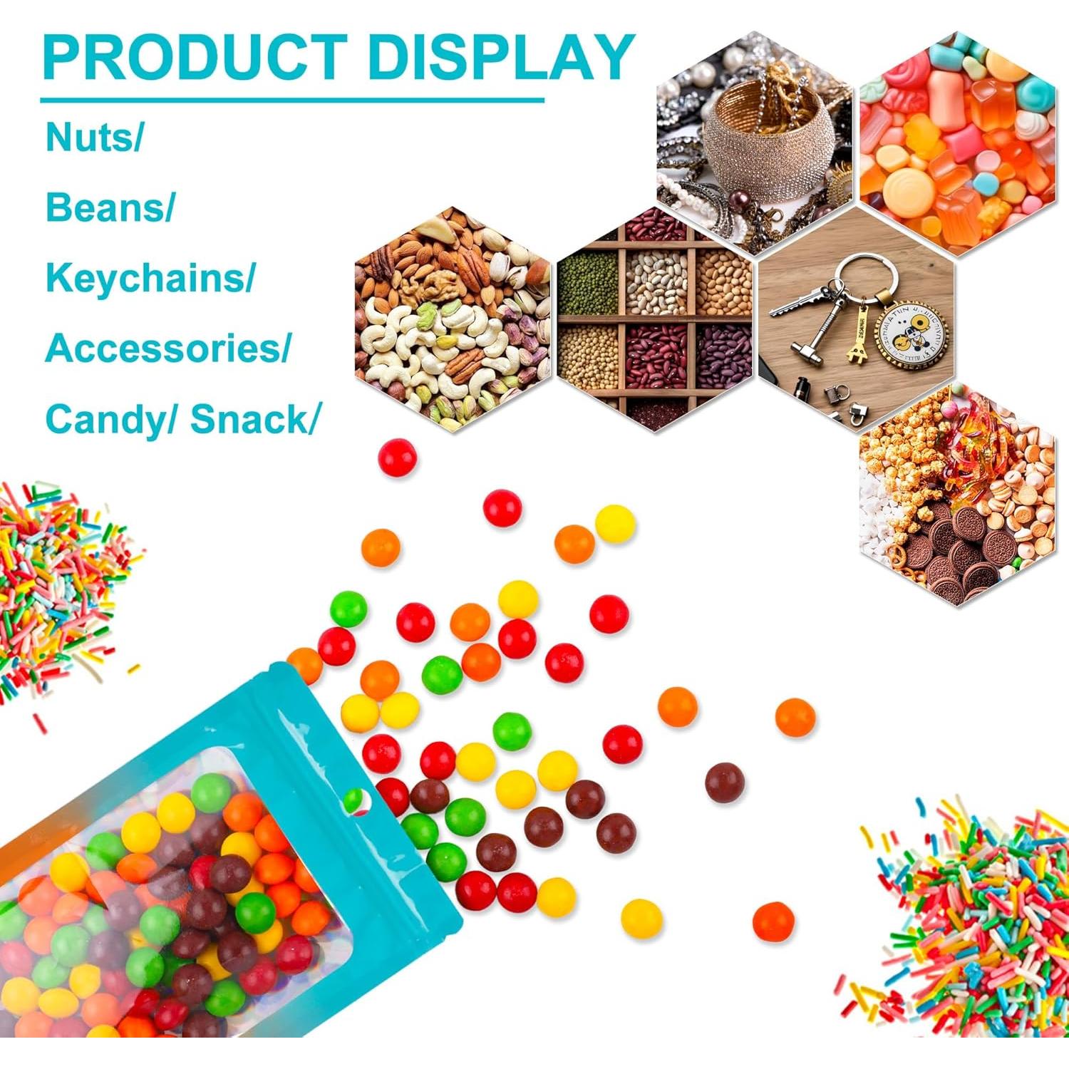 Bolsas de Mylar Holográficas EIOFG 10.4x15 cm 100 Piezas