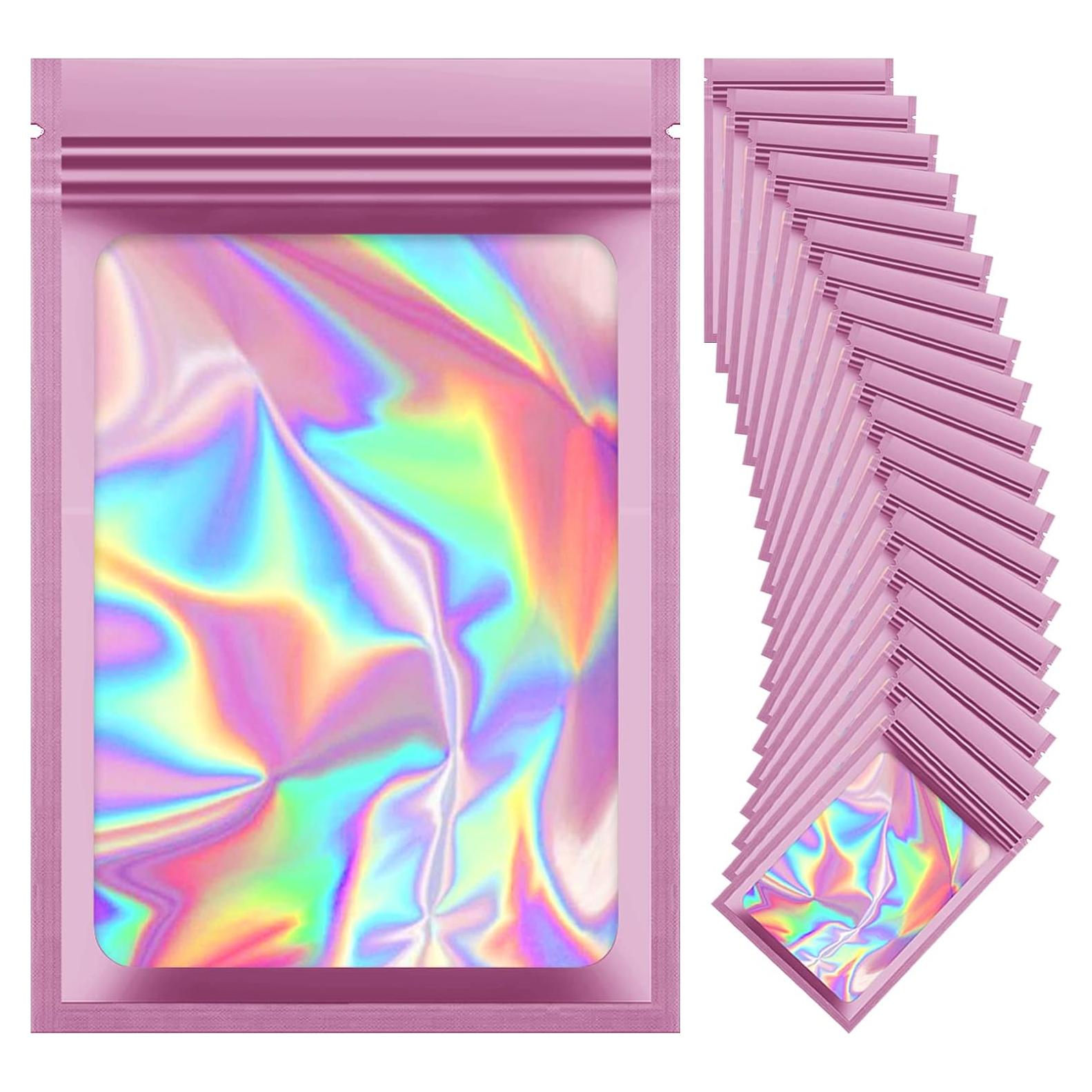 100 Bolsas Mylar Reutilizables LoraLosa 10.4x15 cm Rosa