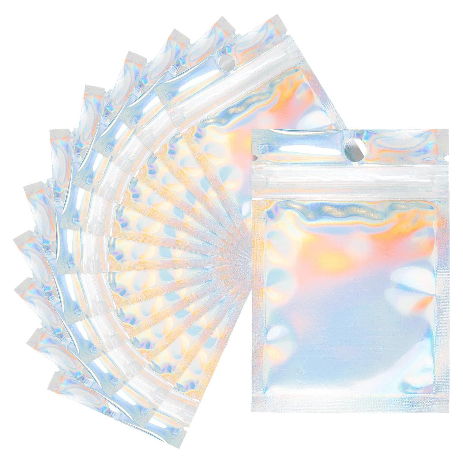 Bolsas Mylar Holográficas 100 Pcs Joycraft 7x10 cm Reutilizables