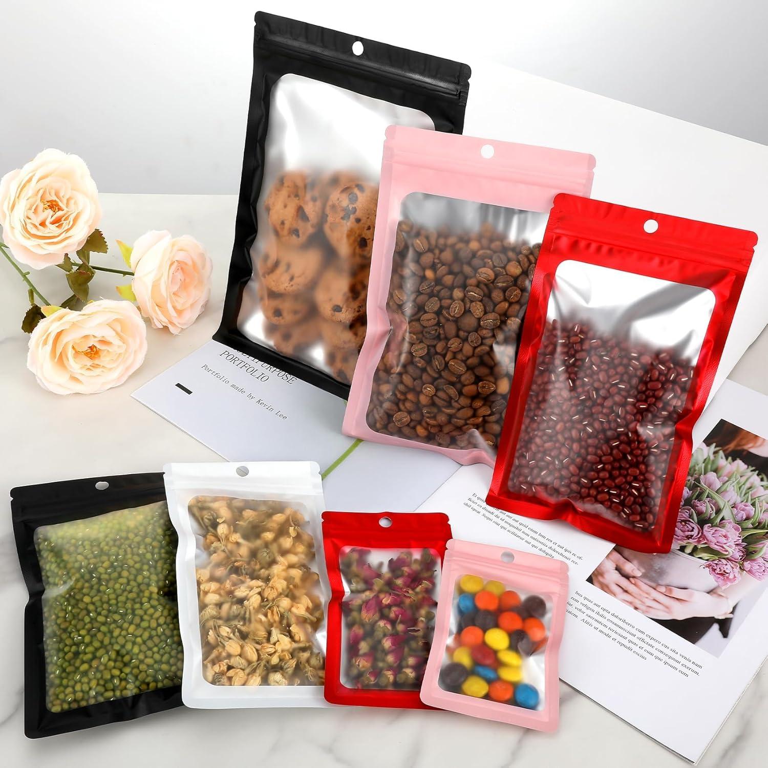 Paquete de 100 Bolsas Mylar Reutilizables EgticLive 10.67x17.27 cm