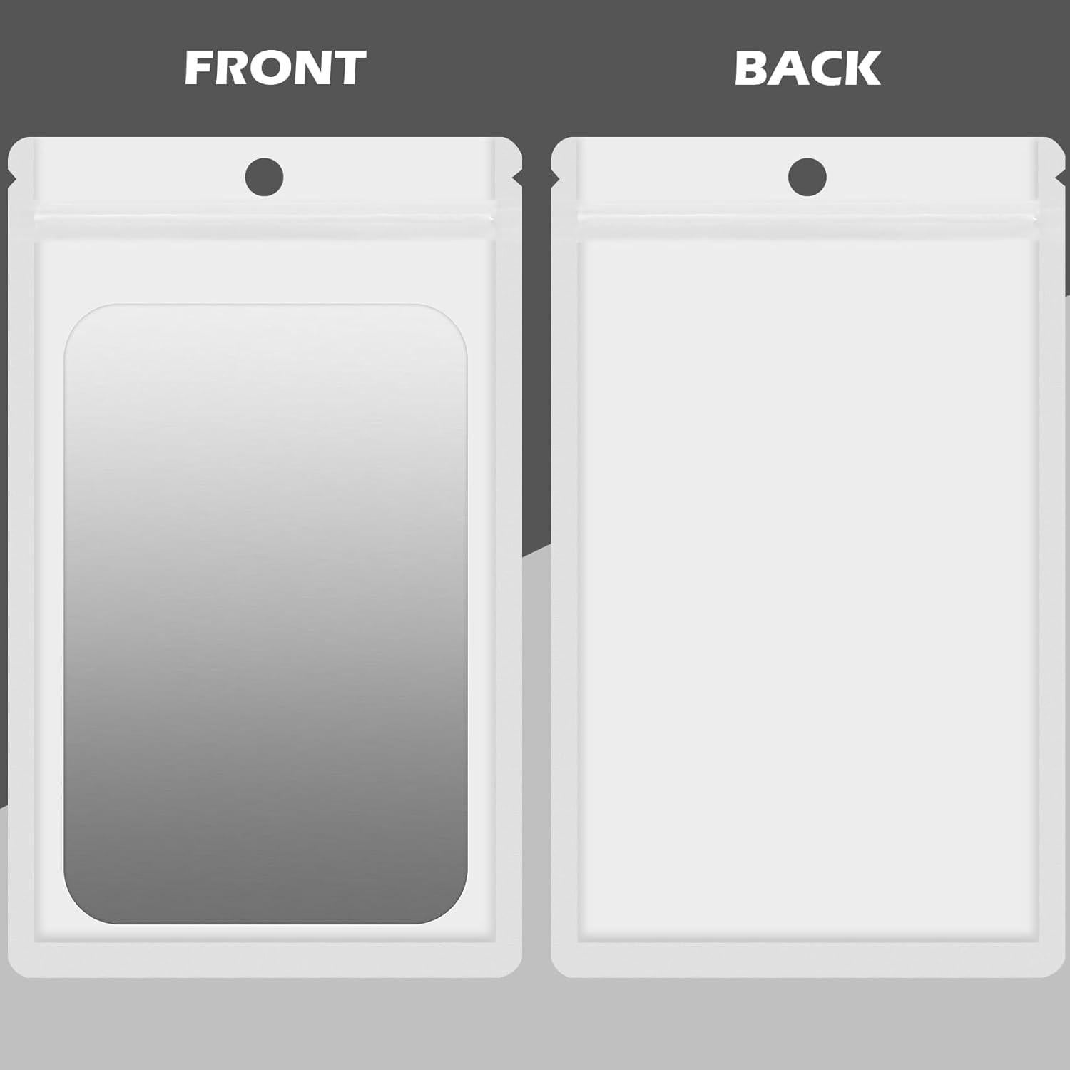 Paquete de 100 Bolsas Mylar Reutilizables EgticLive 10.67x17.27 cm