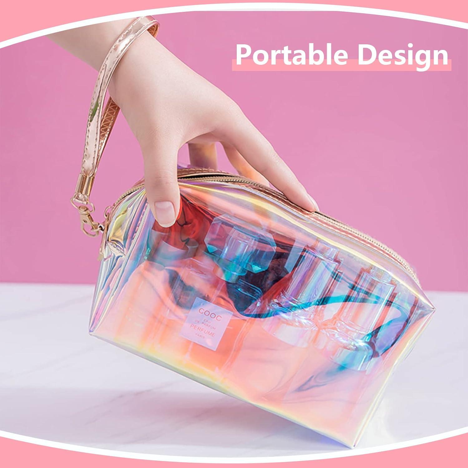 Bolsa de Maquillaje Holográfica 3 Piezas ANROLA Impermeable