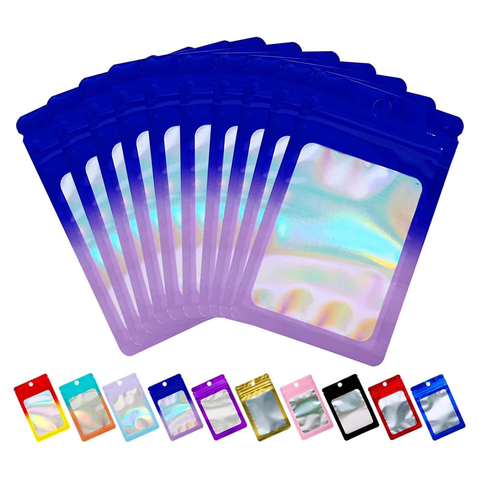 Paquete de 100 Bolsas Mylar Resealable 4x14.7 cm Loveaiai