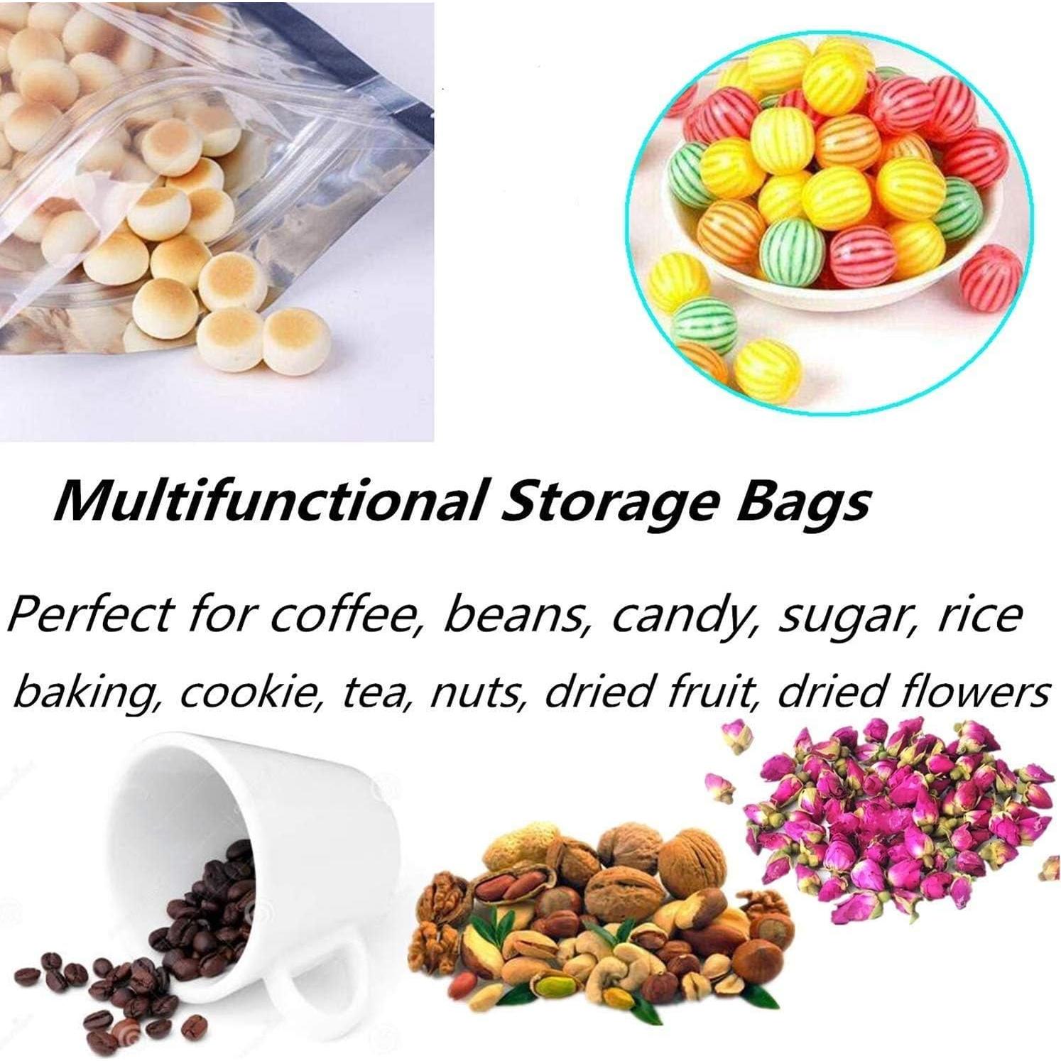 200 Bolsas Mylar Reutilizables Xinhongo 7.6x10.2 cm Plata