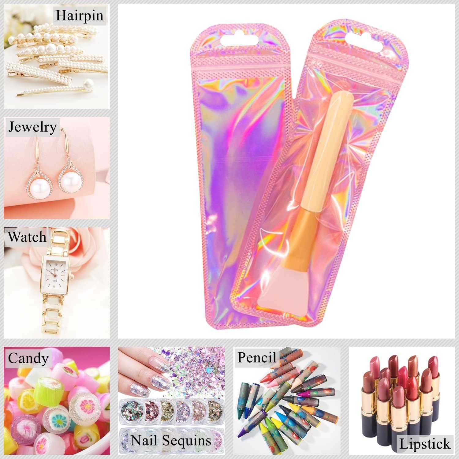 Paquete de 100 Bolsas Reutilizables KALOVISEN Holográficas 6x18.5cm