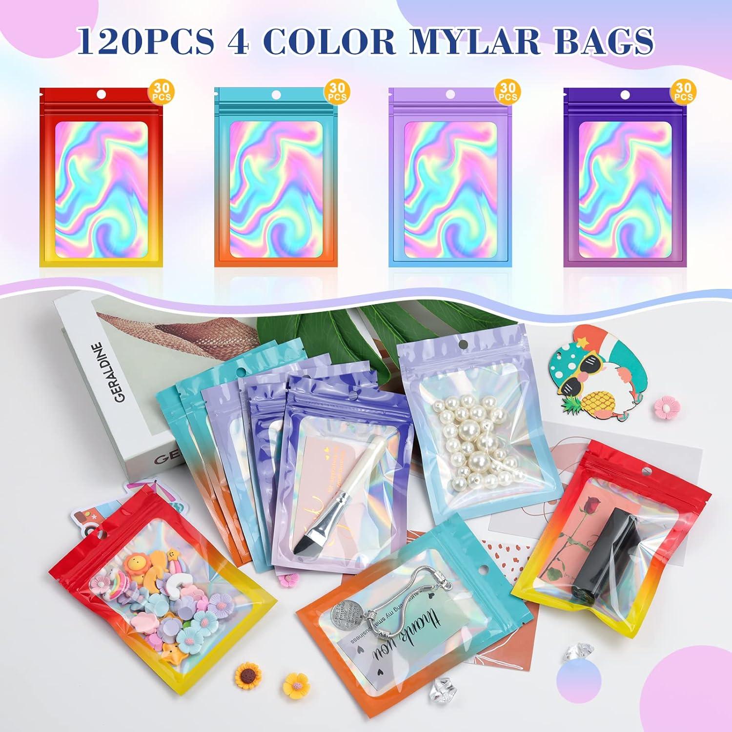 120 Bolsas Mylar Reutilizables Funseeya 10x15 cm a Prueba de Olores