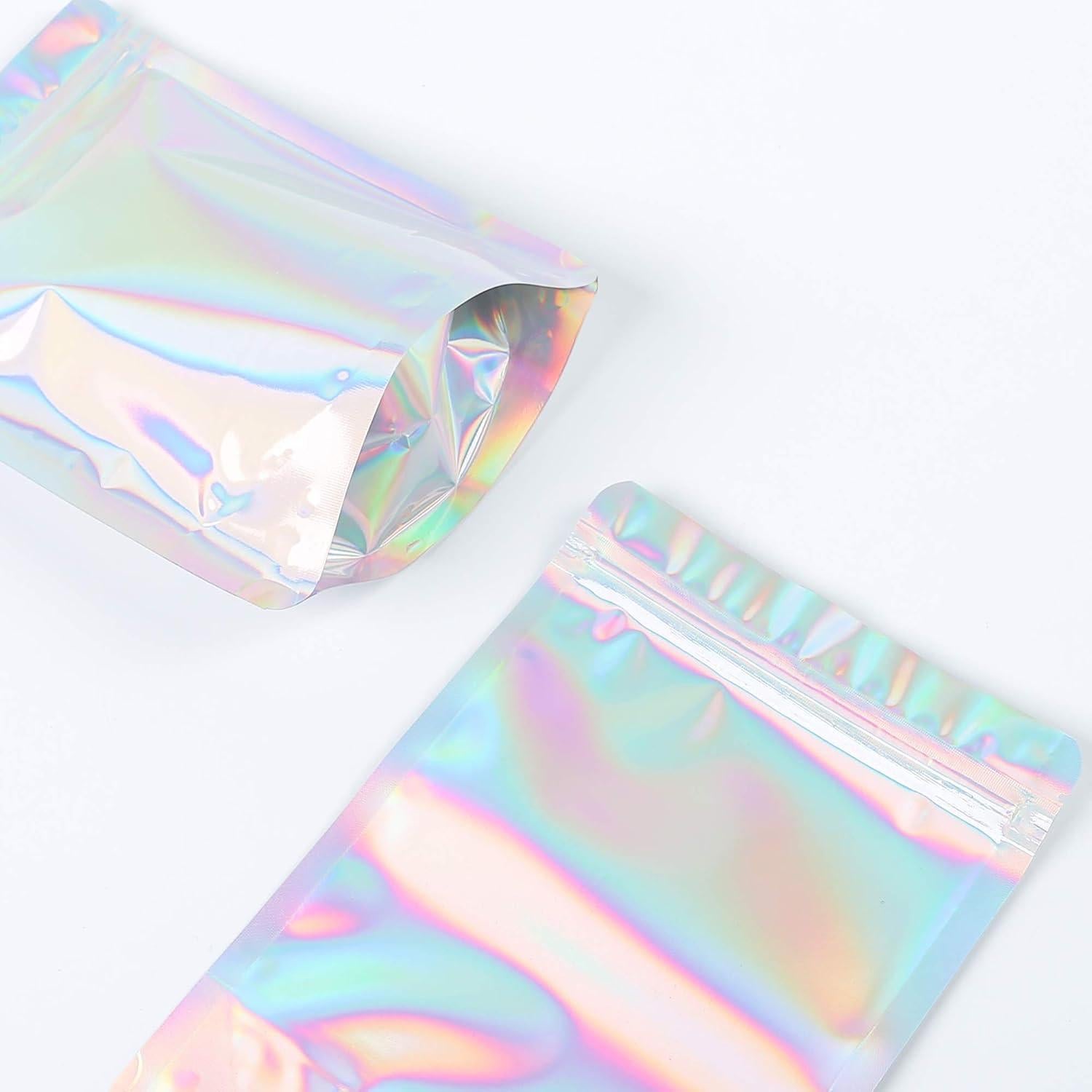 Bolsas de Empaque Reutilizables QQ Studio 14x20cm Holográficas