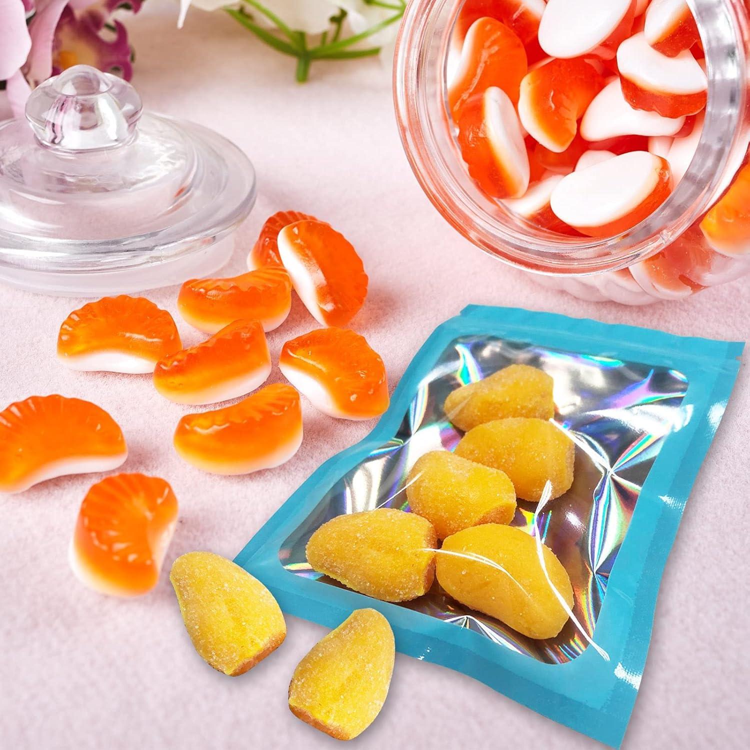 YOTOZU 100 Bolsas Holográficas Reutilizables 11.9x19.8 cm