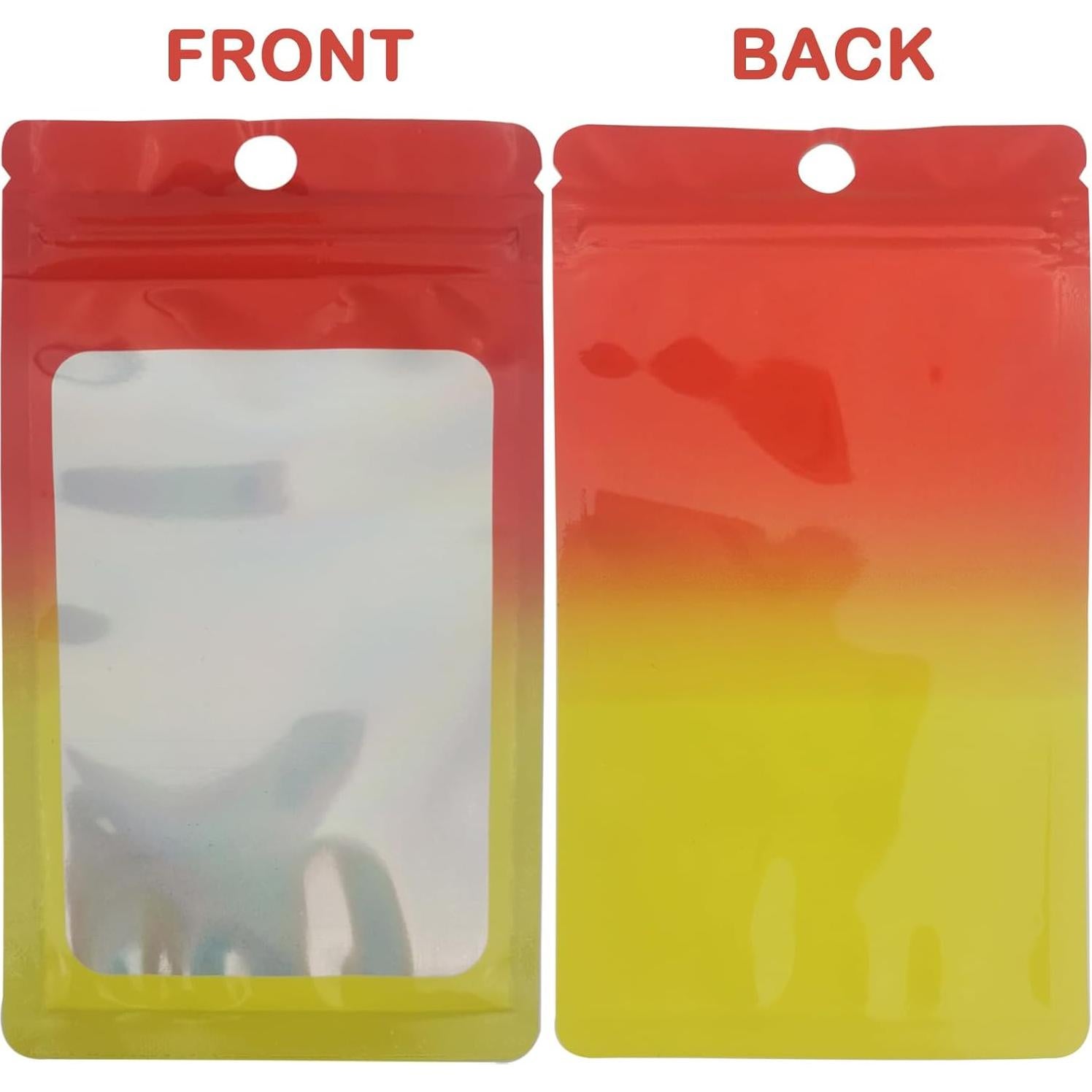 Bolsas Holográficas Transparentes Flosius 100 Pcs 8x14 cm