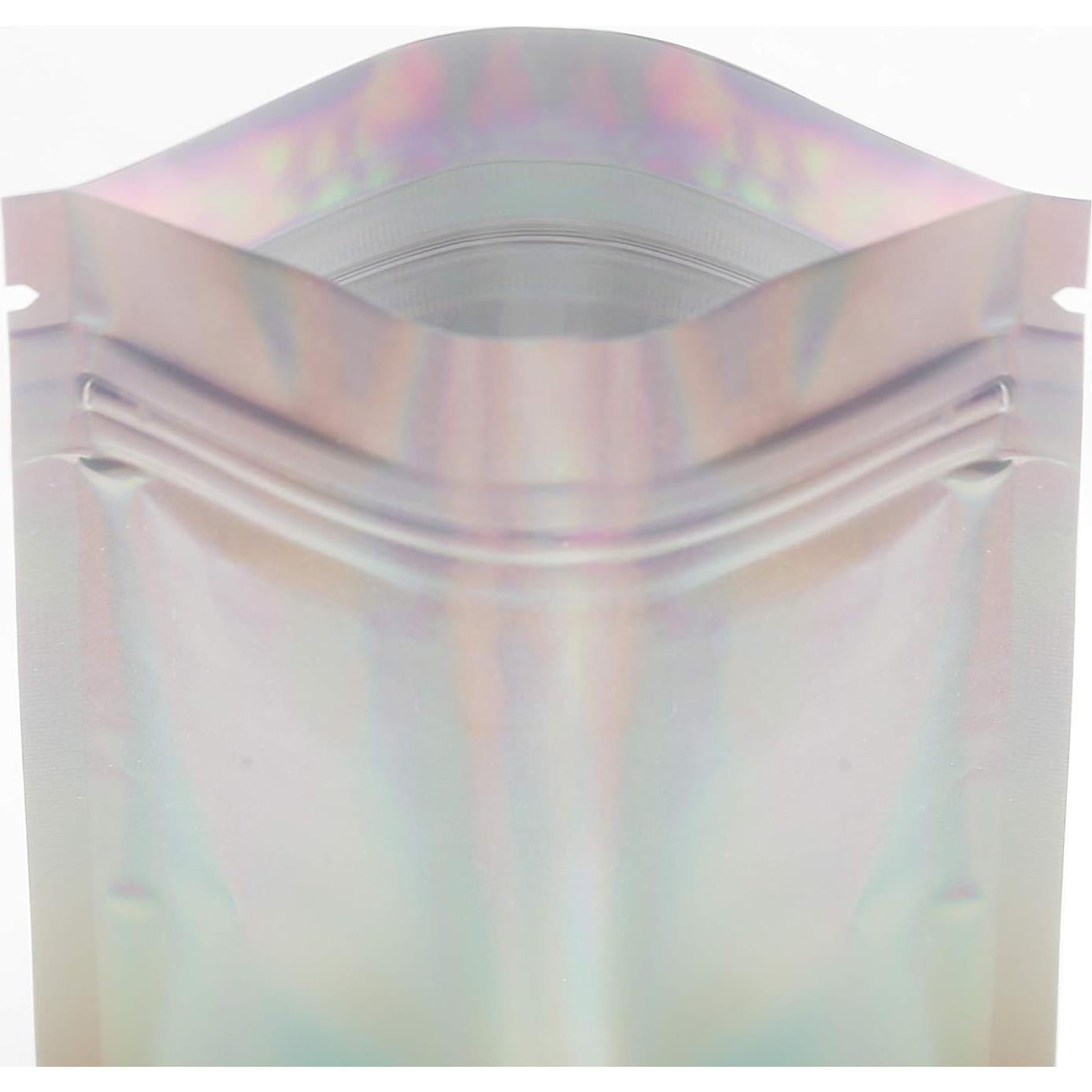 Paquete de 100 Bolsas Holográficas QQ Studio 7.5x10cm Reutilizables