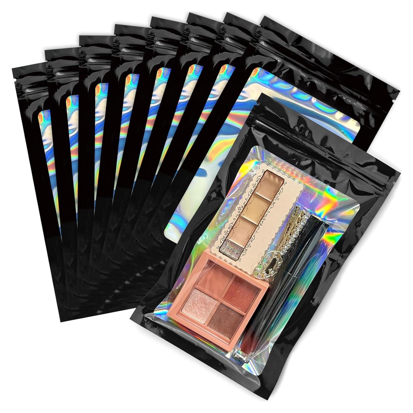 Bolsas Resealables Mylar Holográficas 200 Unidades 12x20 cm