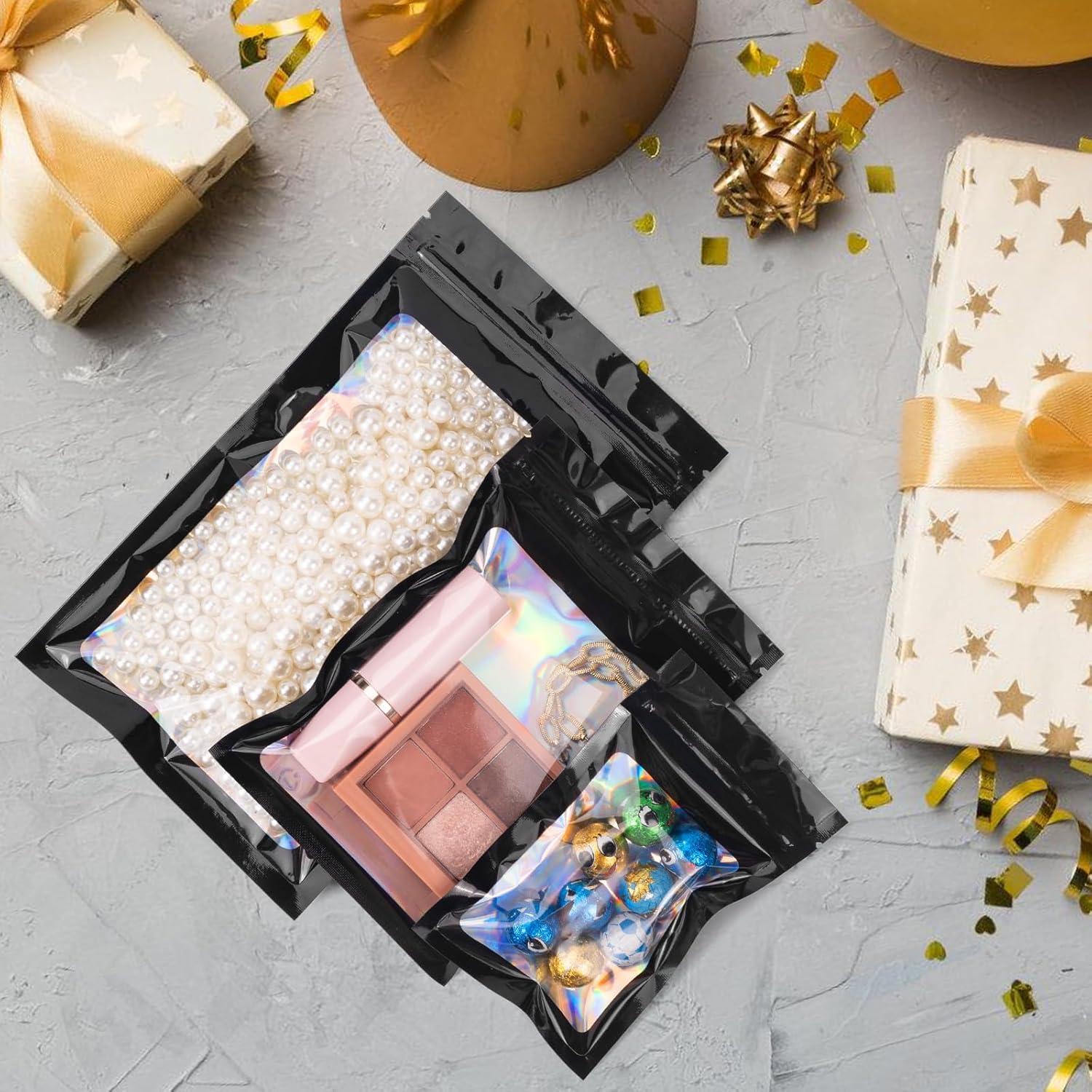 Bolsas Resealables Mylar Holográficas 200 Unidades 12x20 cm