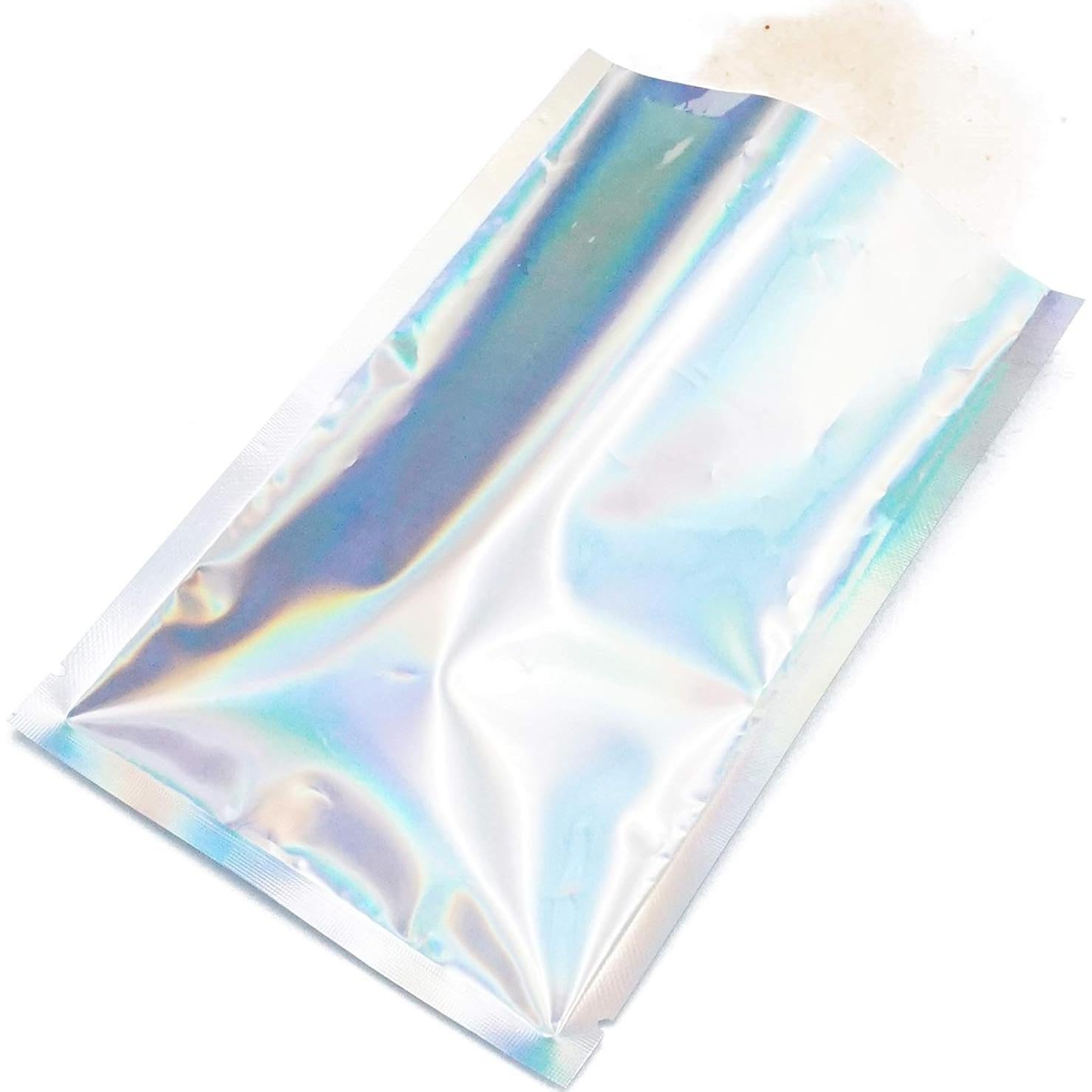 Bolsas de Mylar Metálicas QQ Studio 100 Pcs 8x12cm Holográficas