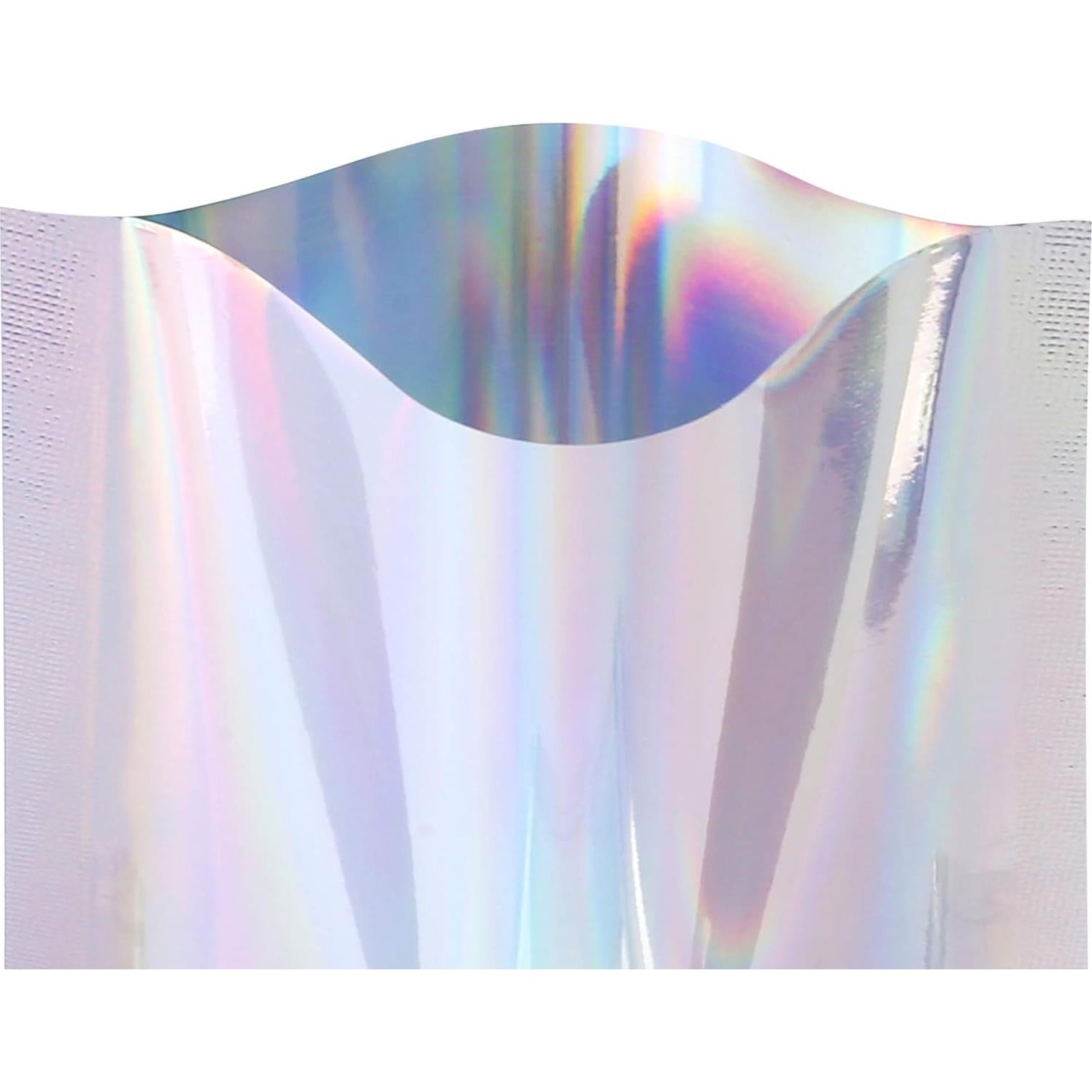 Bolsas de Mylar Metálicas QQ Studio 100 Pcs 8x12cm Holográficas