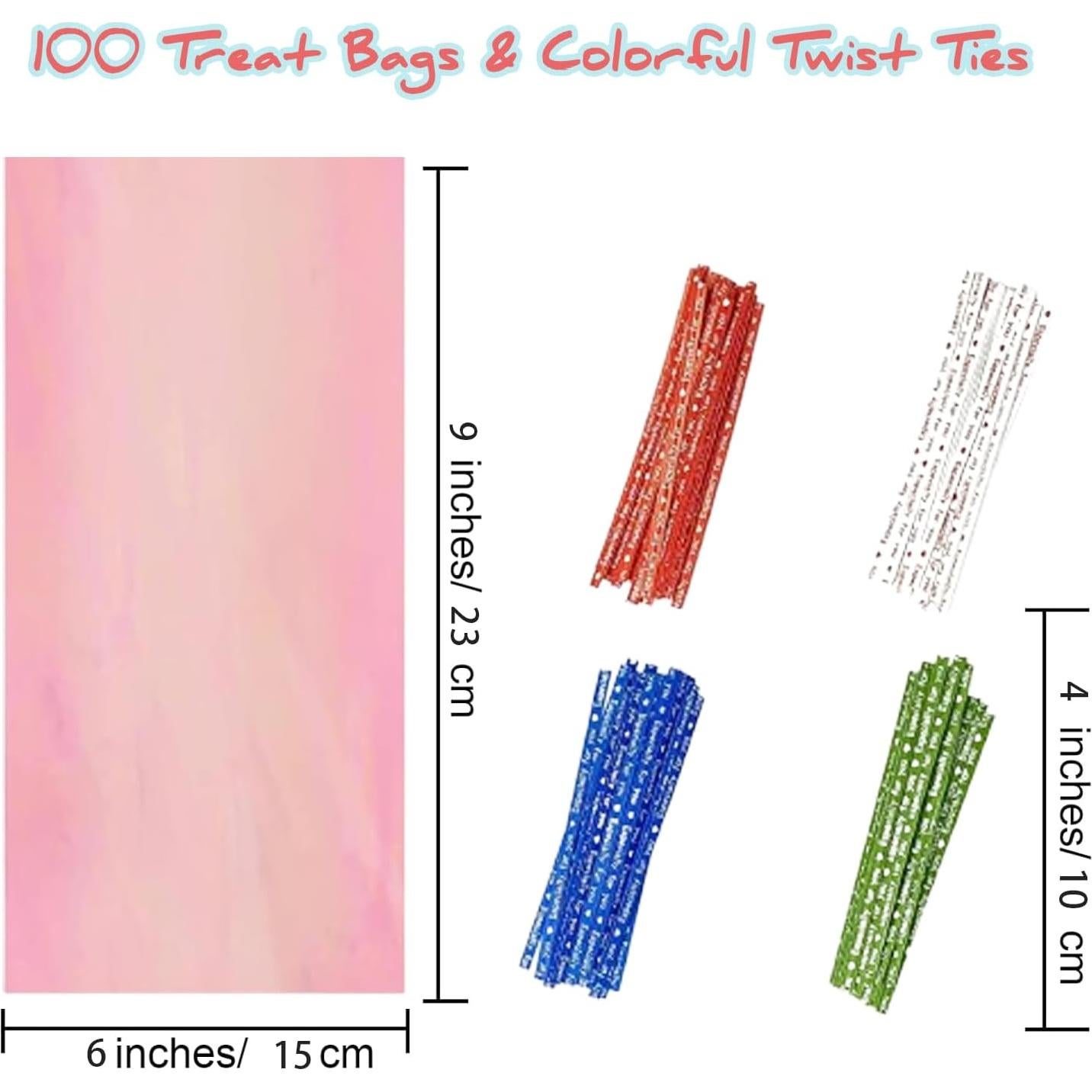 Bolsas de Celofán Holográficas PACKSISTER 15.24x22.86 cm 100 Pcs