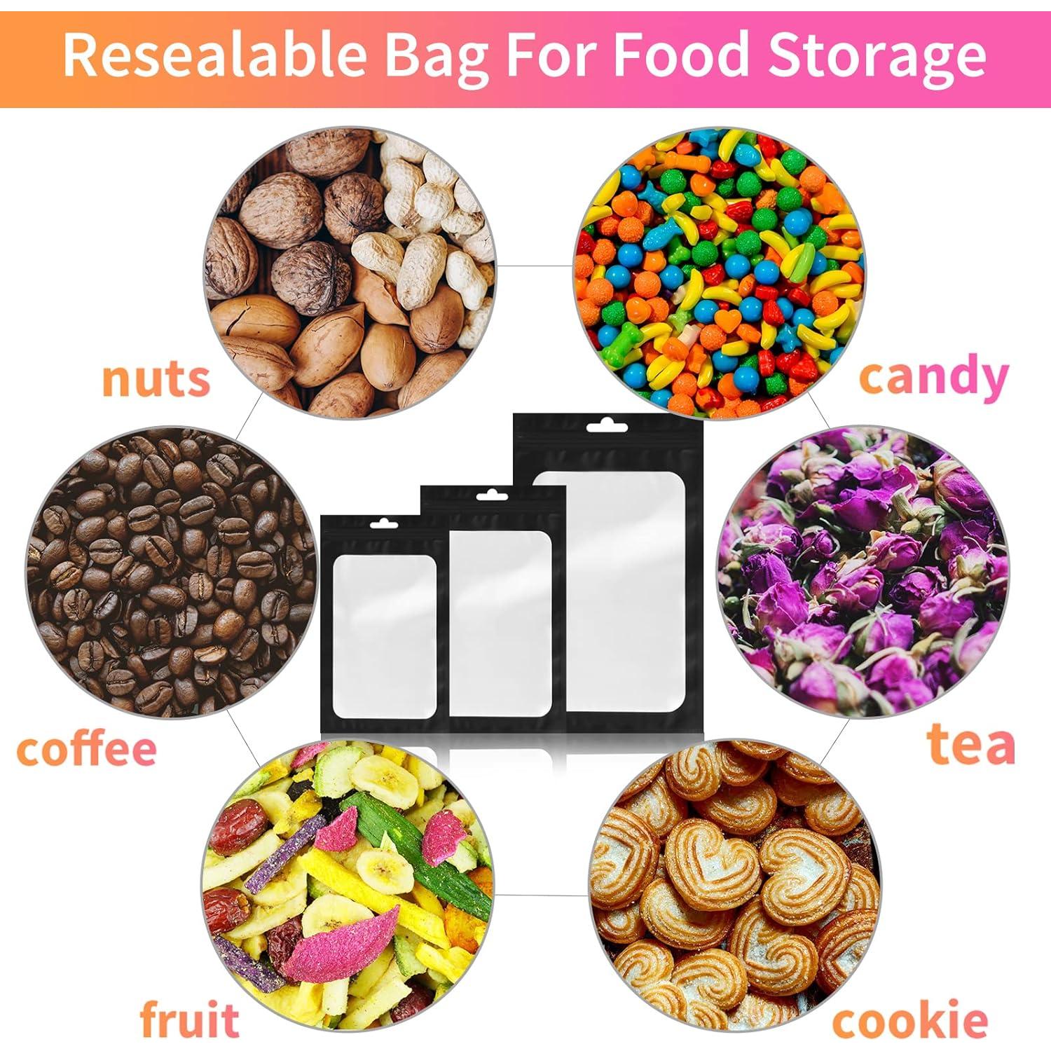 300 Bolsas Mylar Reutilizables Babyfond 3 Tamaños a Prueba de Olores