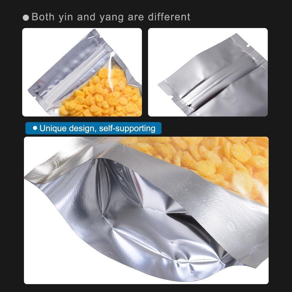 100 Bolsas Reutilizables de Aluminio SixWe 13.97x20.32 cm