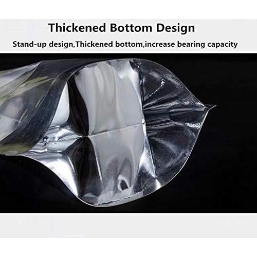 100 Bolsas Reutilizables de Aluminio SixWe 13.97x20.32 cm