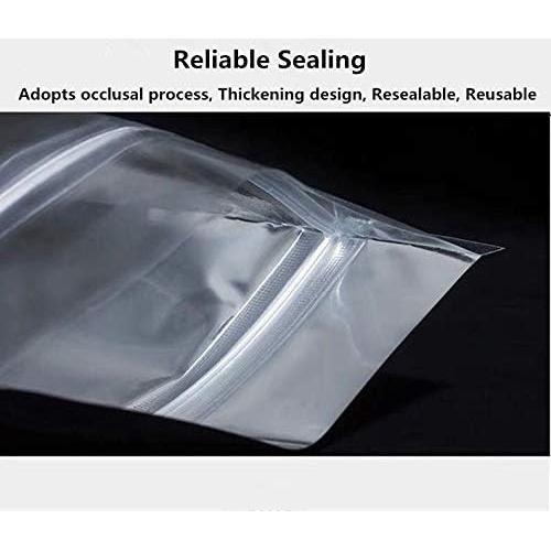 100 Bolsas Reutilizables de Aluminio SixWe 13.97x20.32 cm