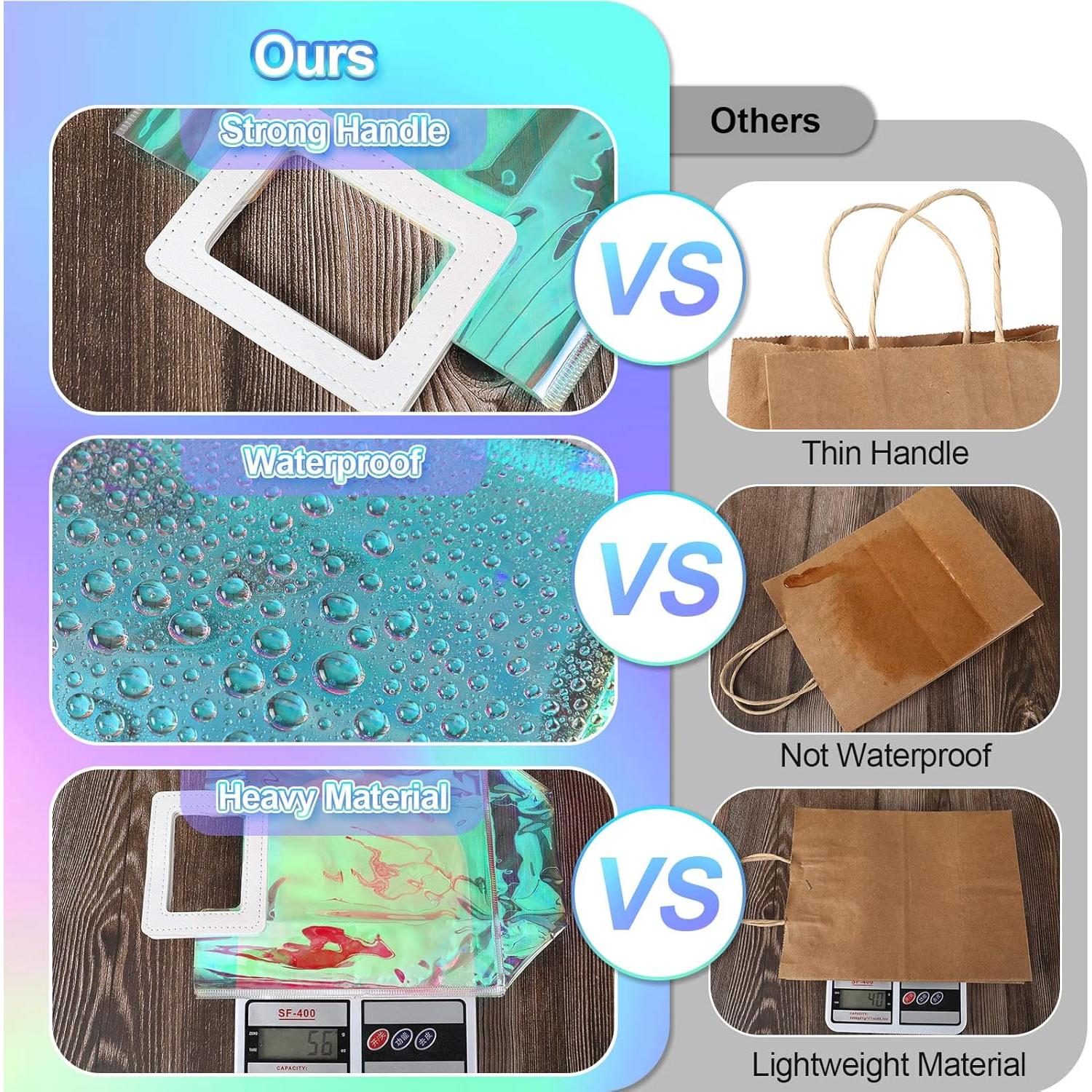 Cindeer 20 Bolsas de Regalo Iridiscentes 18x10x20 cm