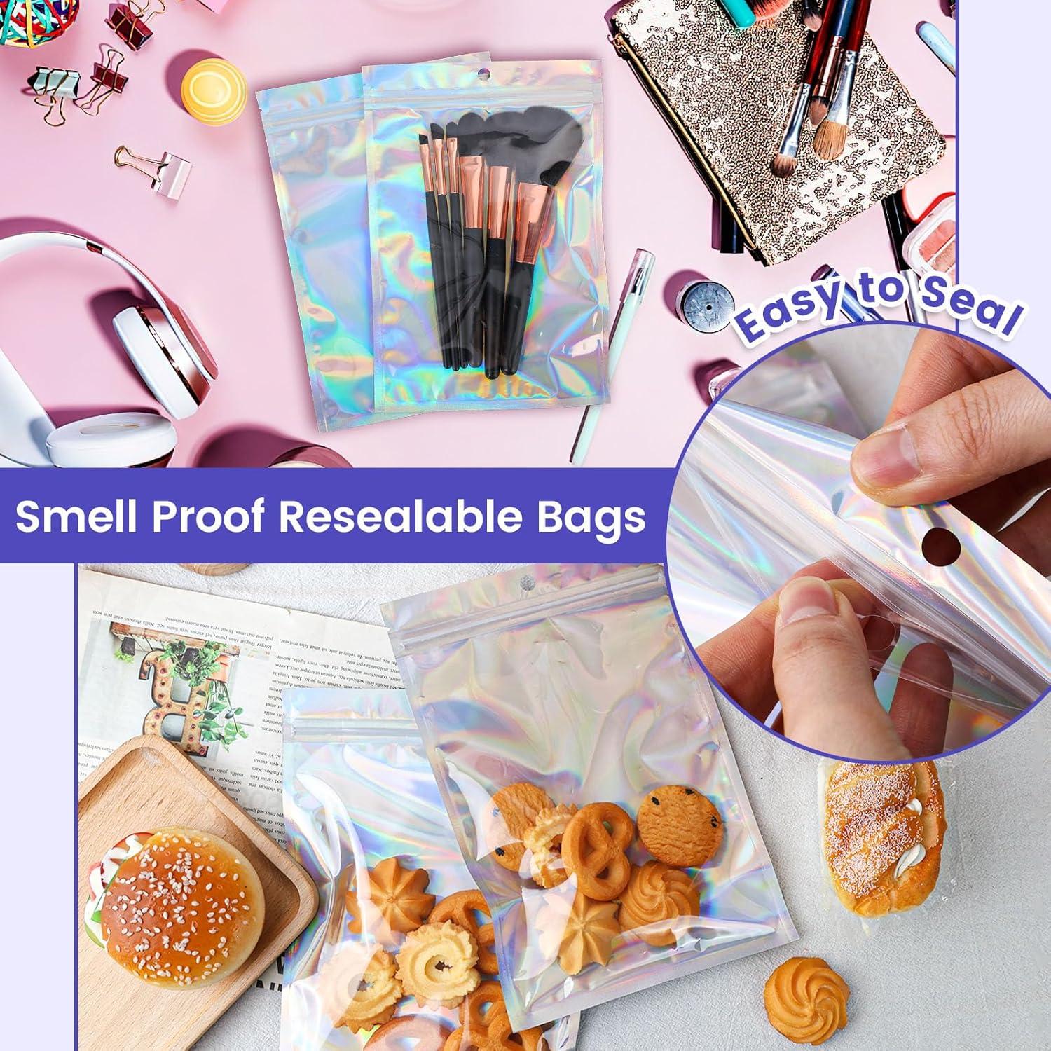 Bolsas Holográficas Reutilizables VGOODALL 15 Piezas 15x22.8cm