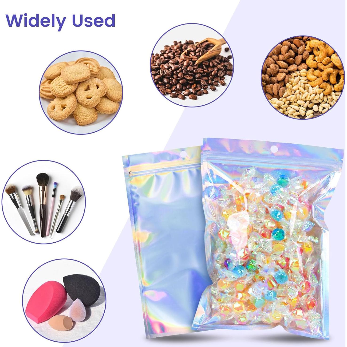 Bolsas Holográficas Reutilizables VGOODALL 15 Piezas 15x22.8cm