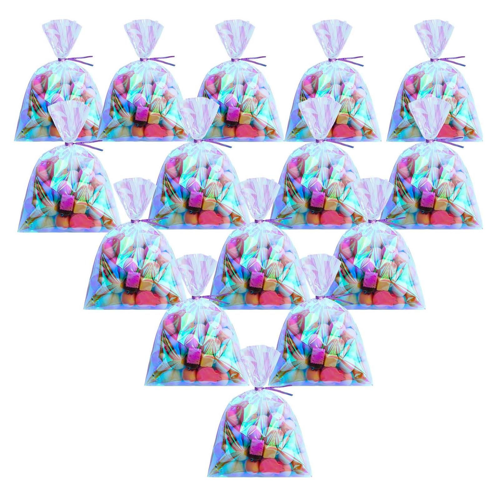120 Bolsas de Celofán Holográficas Iridiscentes Shappy 7.62x12.7cm
