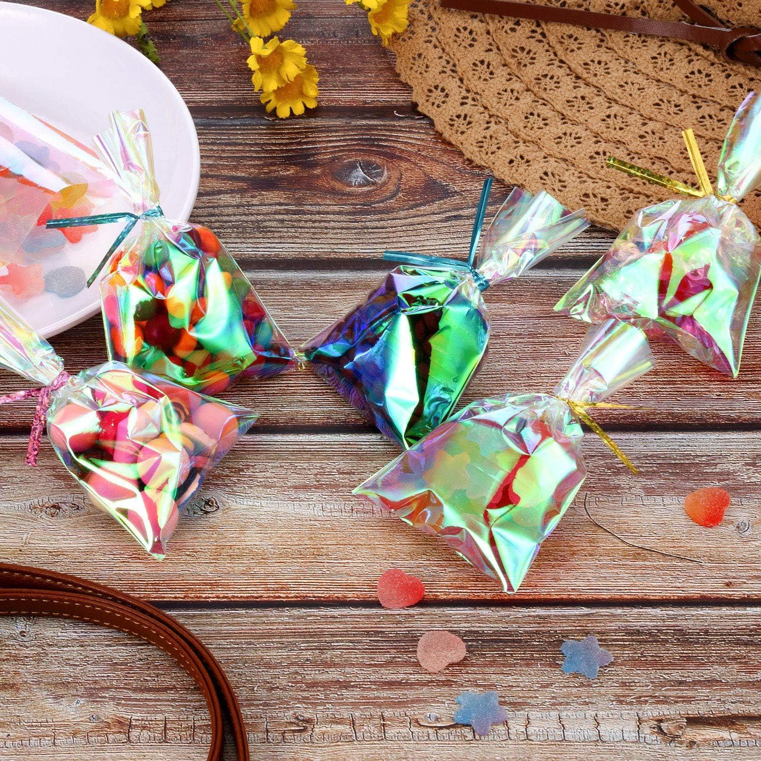 120 Bolsas de Celofán Holográficas Iridiscentes Shappy 7.62x12.7cm