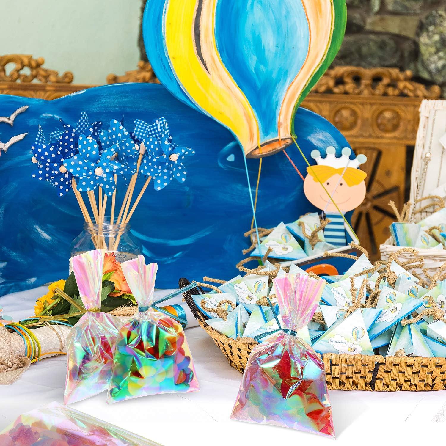 120 Bolsas de Celofán Holográficas Iridiscentes Shappy 7.62x12.7cm