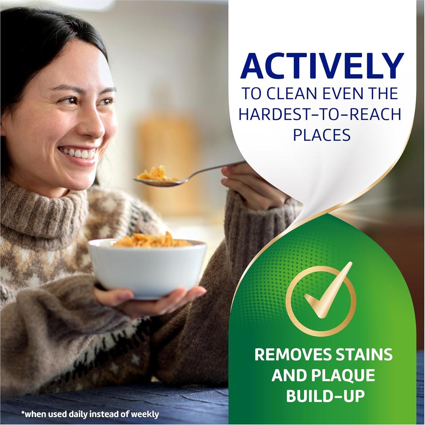 Limpiador Antibacteriano Polident para Aparatos Dentales - 60 Tabletas