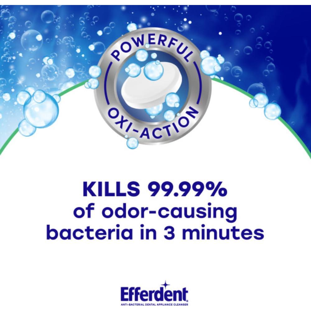 Tabletas de limpieza Efferdent 44 unidades mentoladas