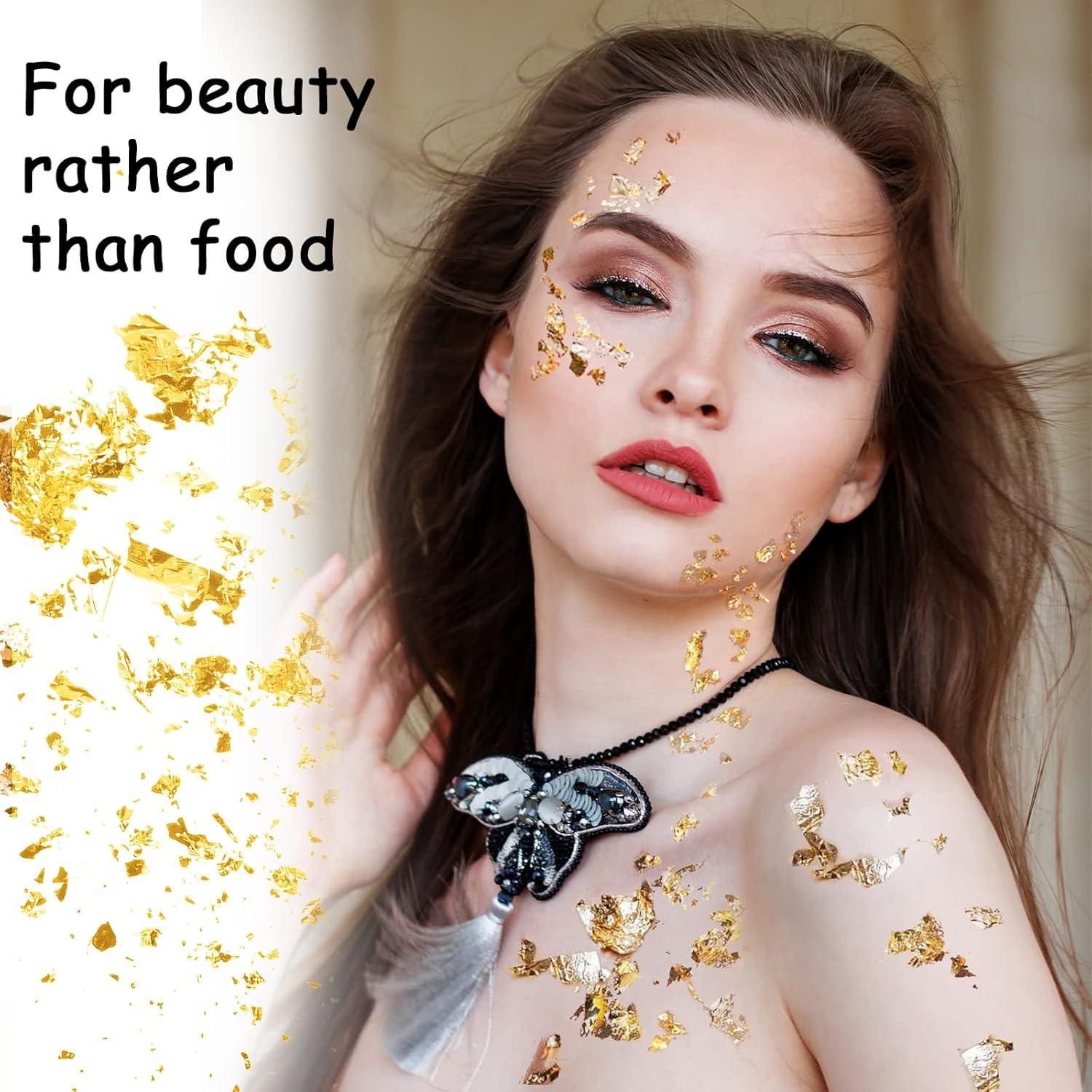 Hojas de Oro Gwybkq 300 Unidades 14x14 cm para Manualidades