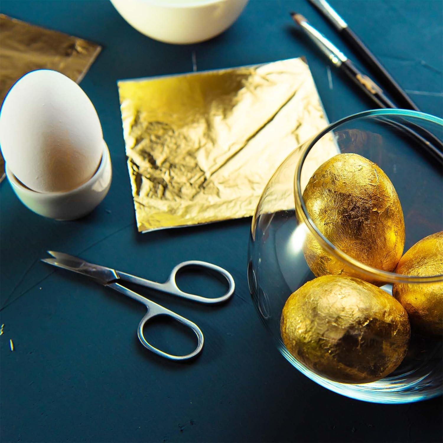 240 Hojas de Oro Imitación Multicolor 8x8.5cm Xthrotsenk