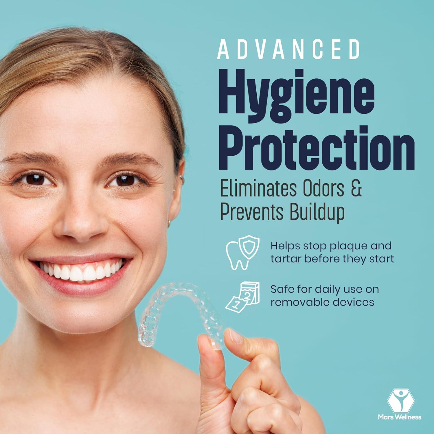 Tabletas Limpiadoras de Retenedores Mars Wellness - 96 Unidades