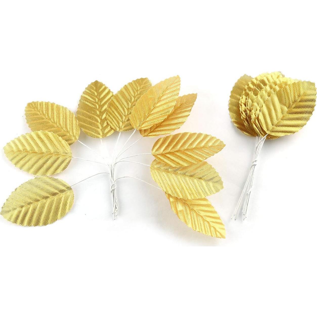 Hojas de Seda Doradas E-outstanding 200PCS para Decoración DIY
