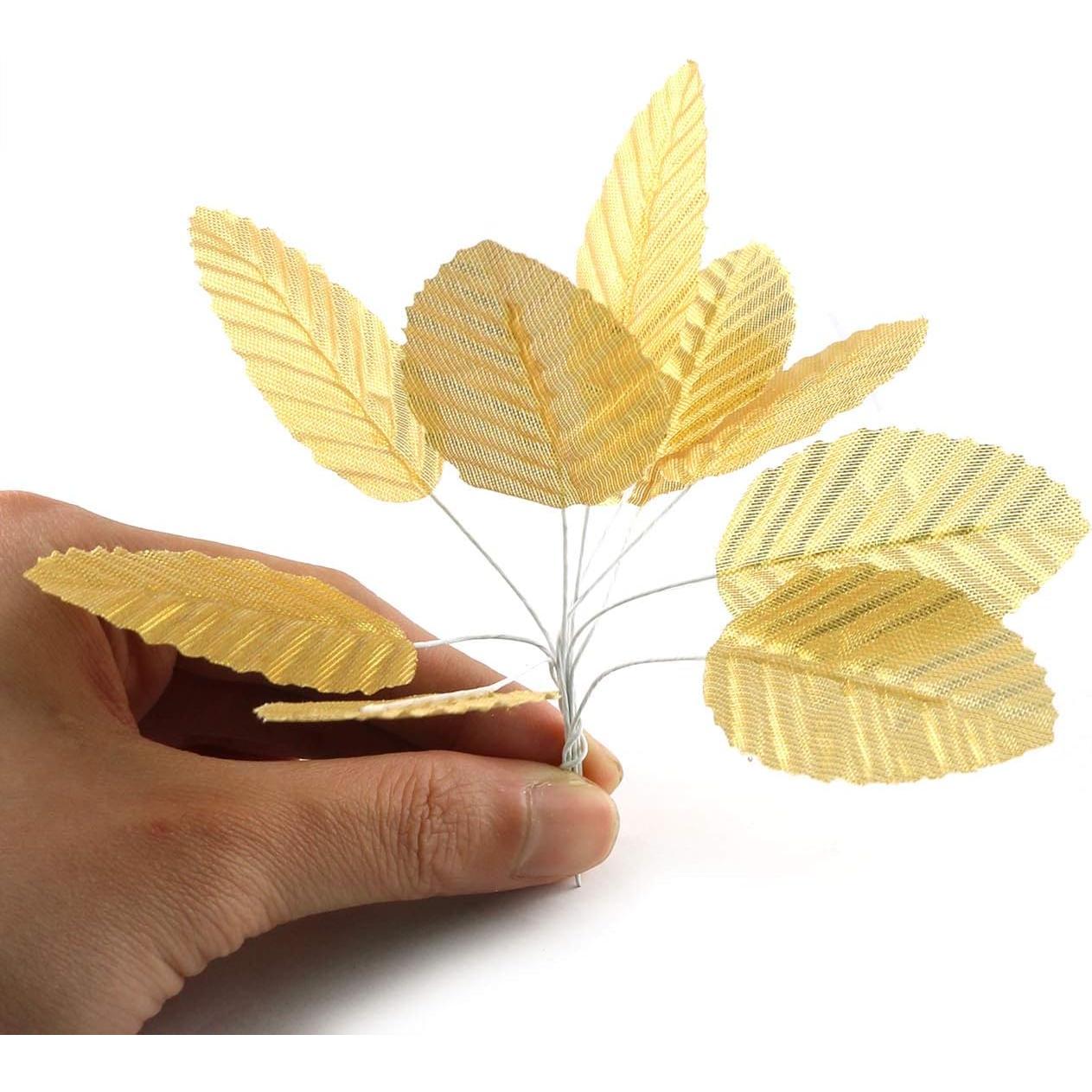 Hojas de Seda Doradas E-outstanding 200PCS para Decoración DIY