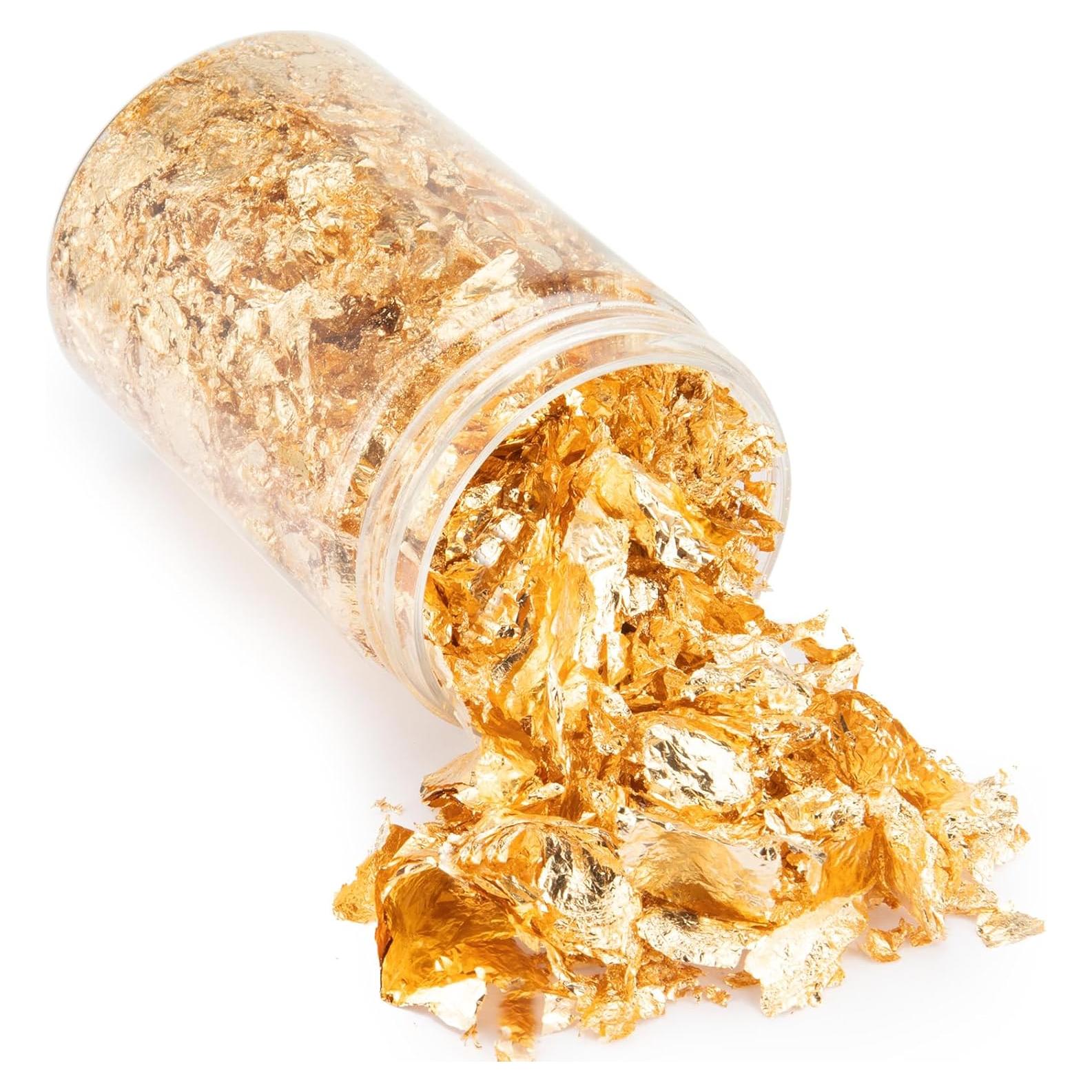 Copos de Hoja de Oro Verlimk 10g para Manualidades y Resina