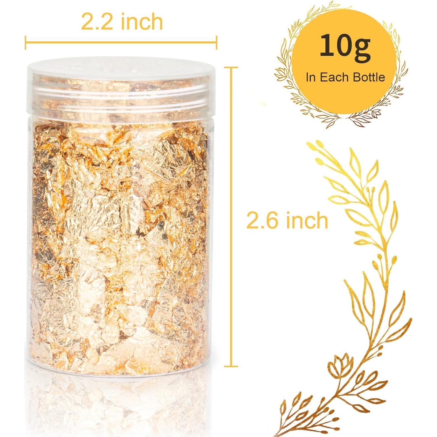 Copos de Hoja de Oro Verlimk 10g para Manualidades y Resina