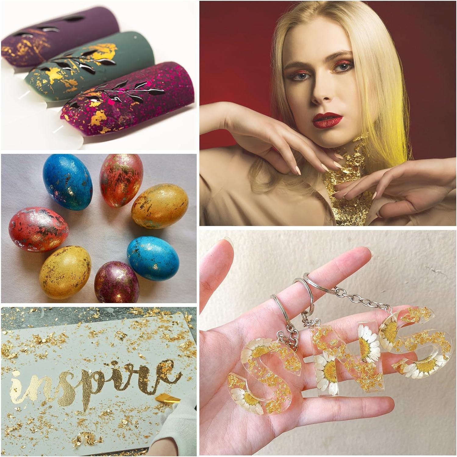 Copos de Hoja de Oro Verlimk 10g para Manualidades y Resina