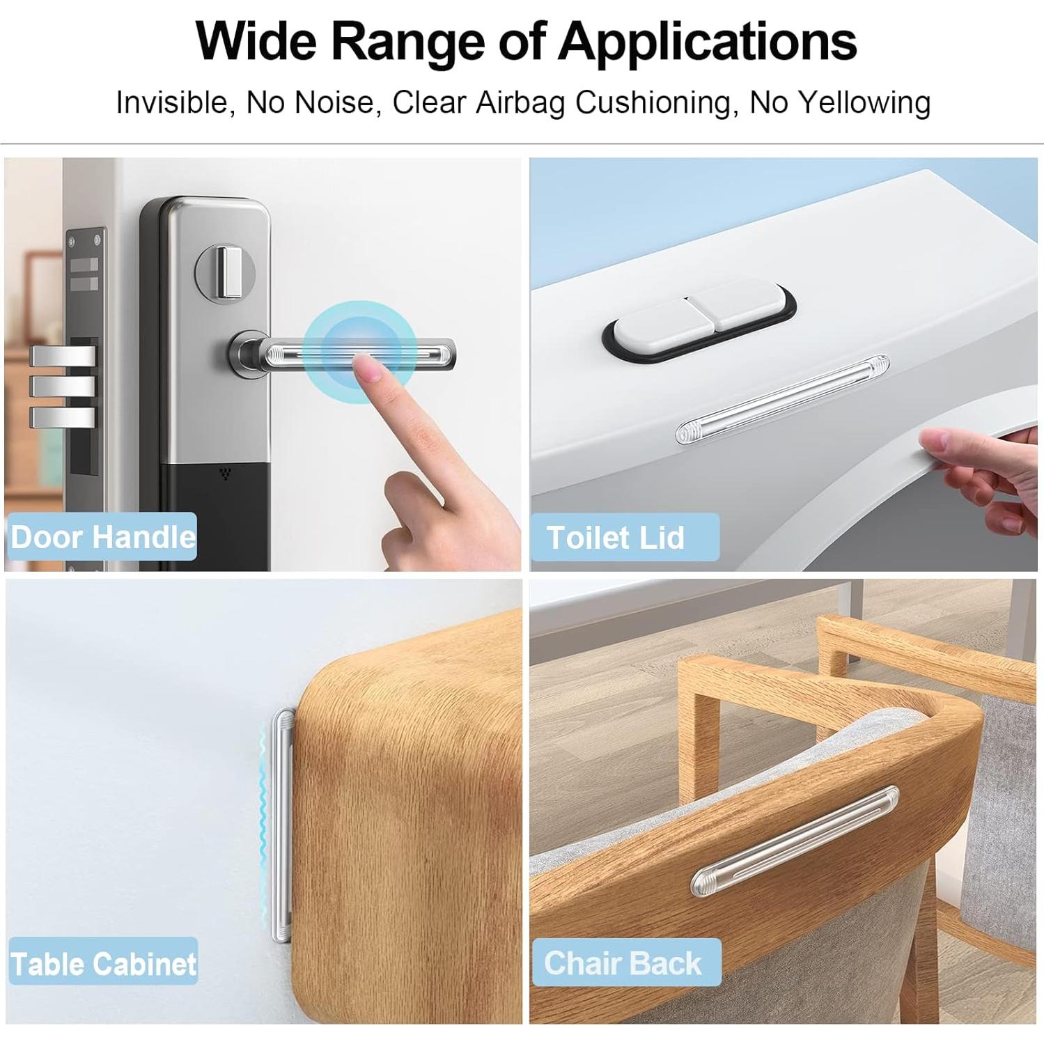 Bumpers Transparentes Uniticber - Protectores de Muebles 4 Pcs